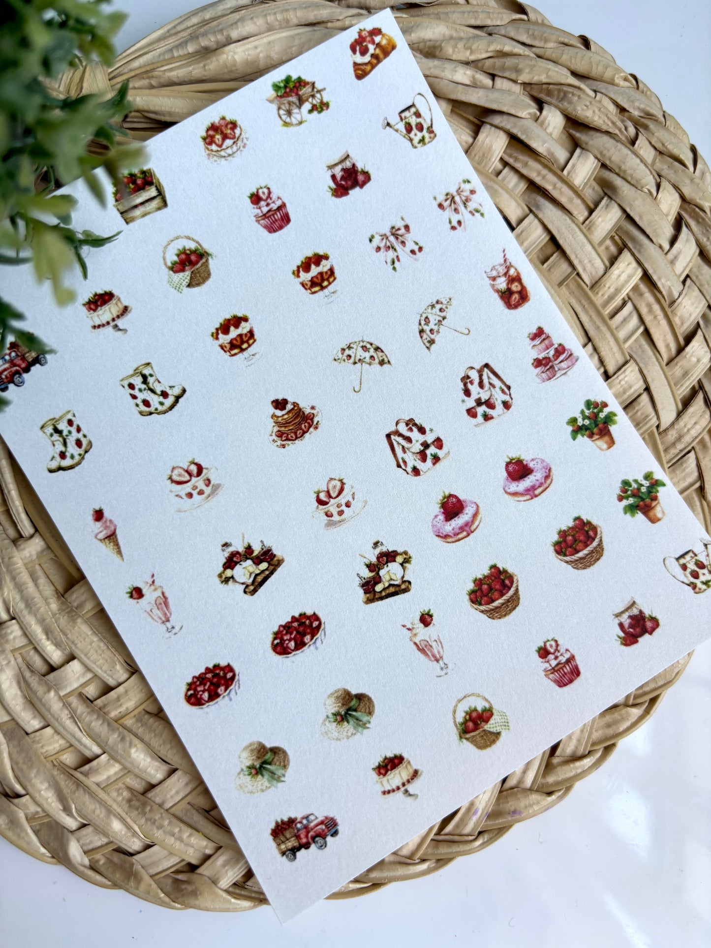 Strawberry Charm Transfer Paper