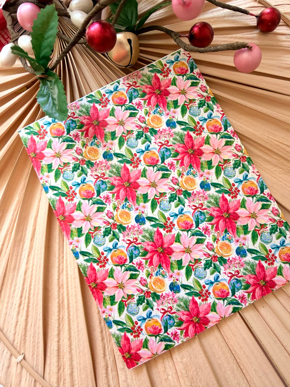 Pinky Holiday Flower Transfer Paper