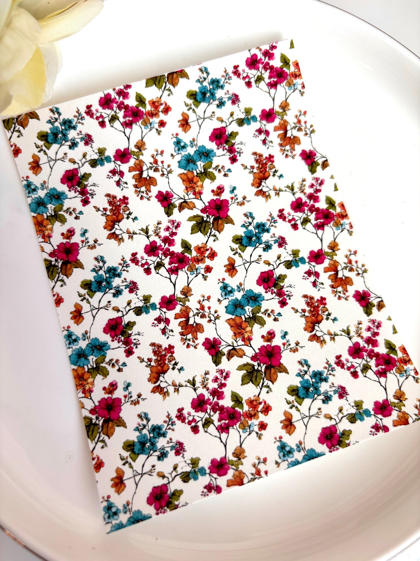 Porcelain Floral B Transfer Paper