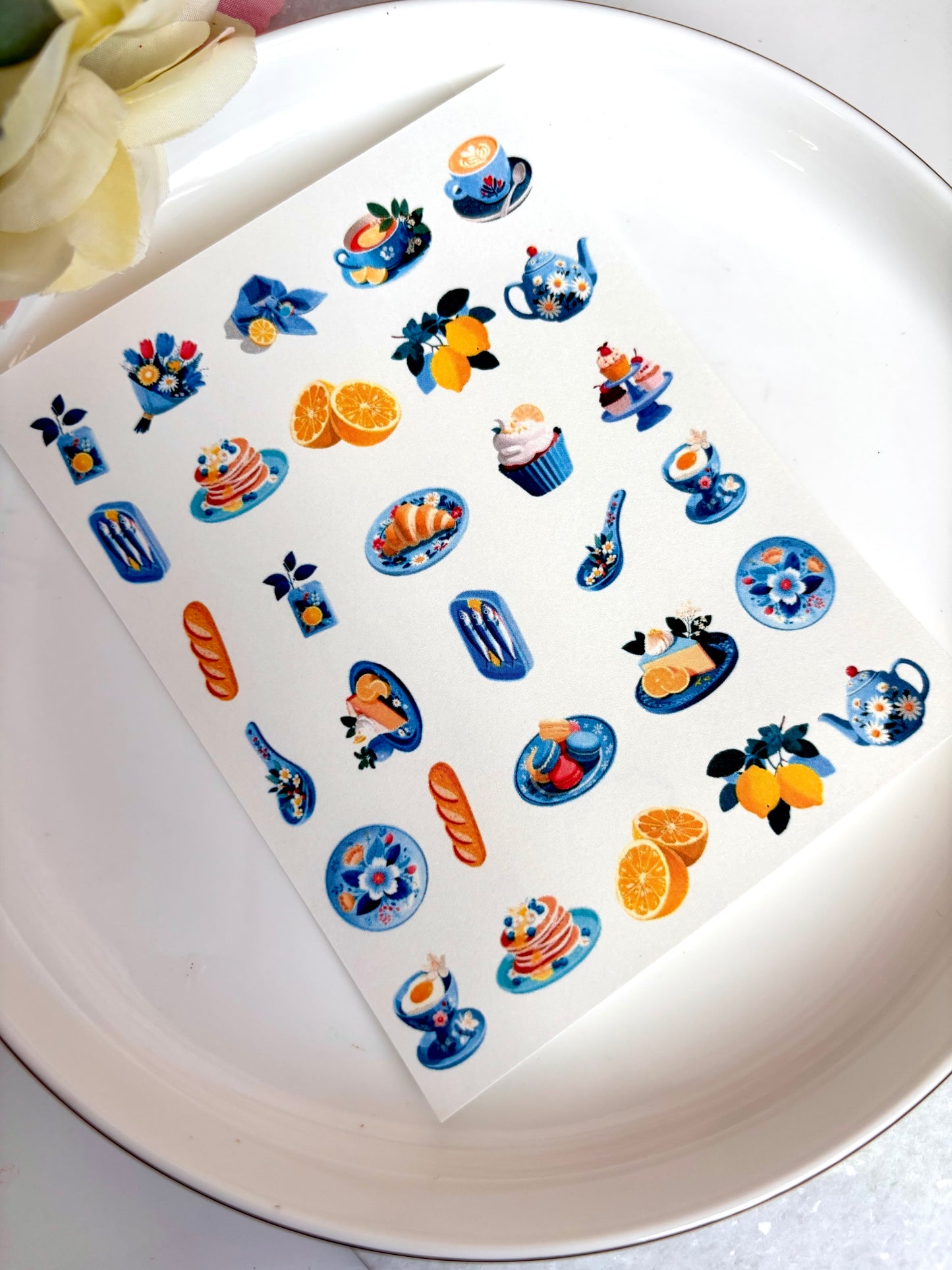 Blue Brunch Charm Paper