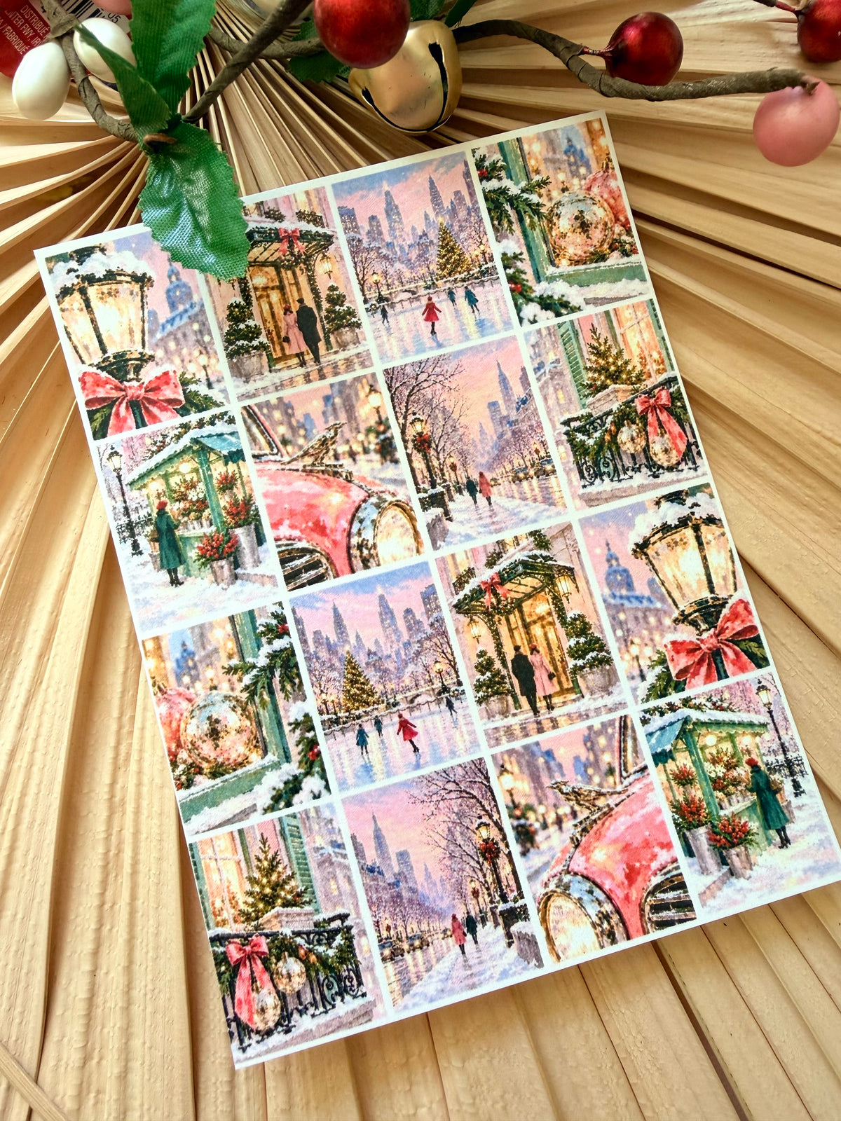 Cityscape Holiday Tile Transfer Paper