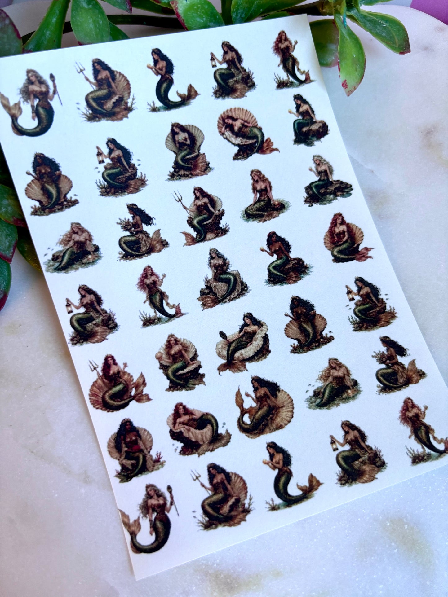 Mermaid Queen Transfer Paper