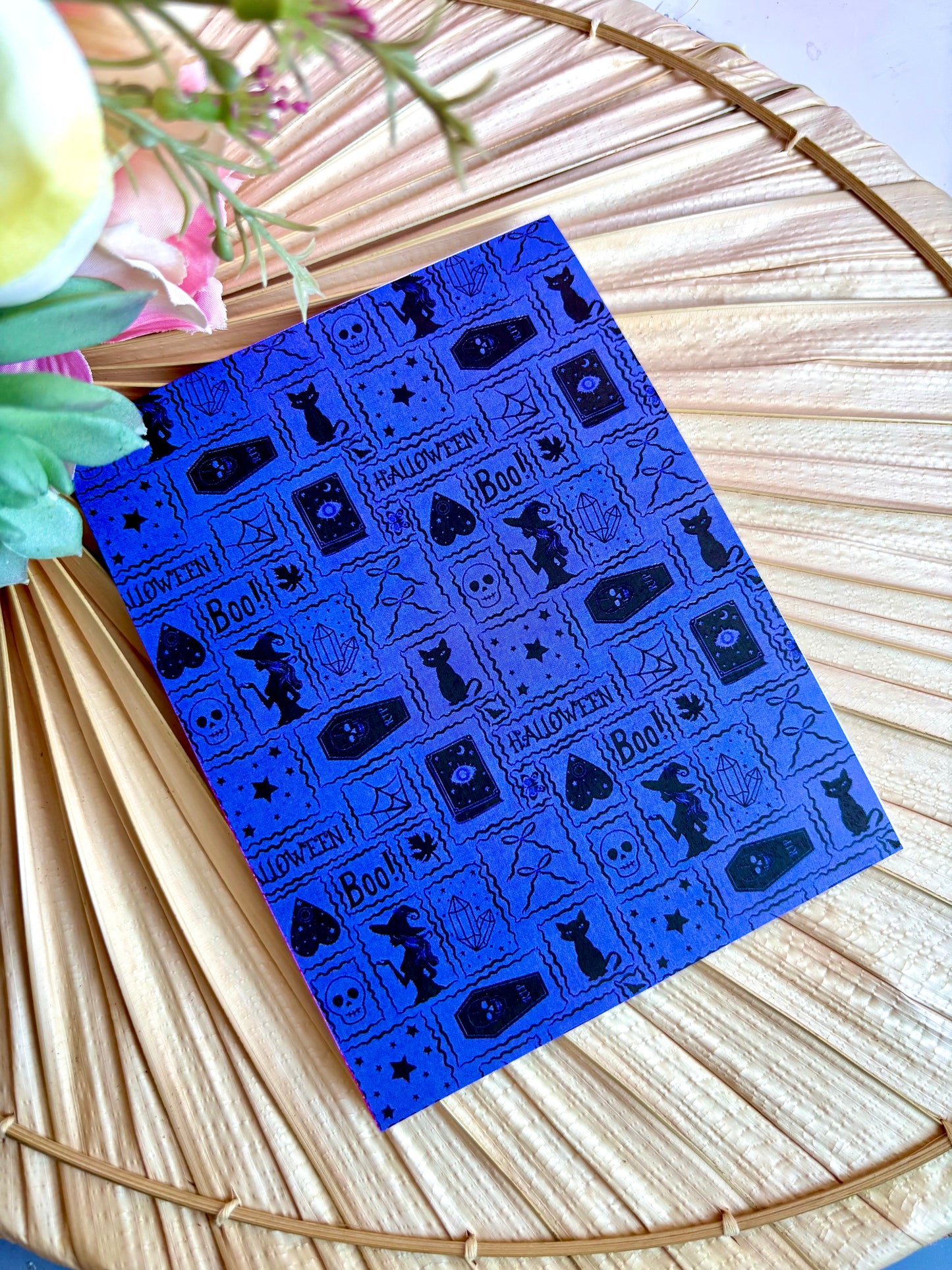 Violet & Black Halloween Transfer Paper