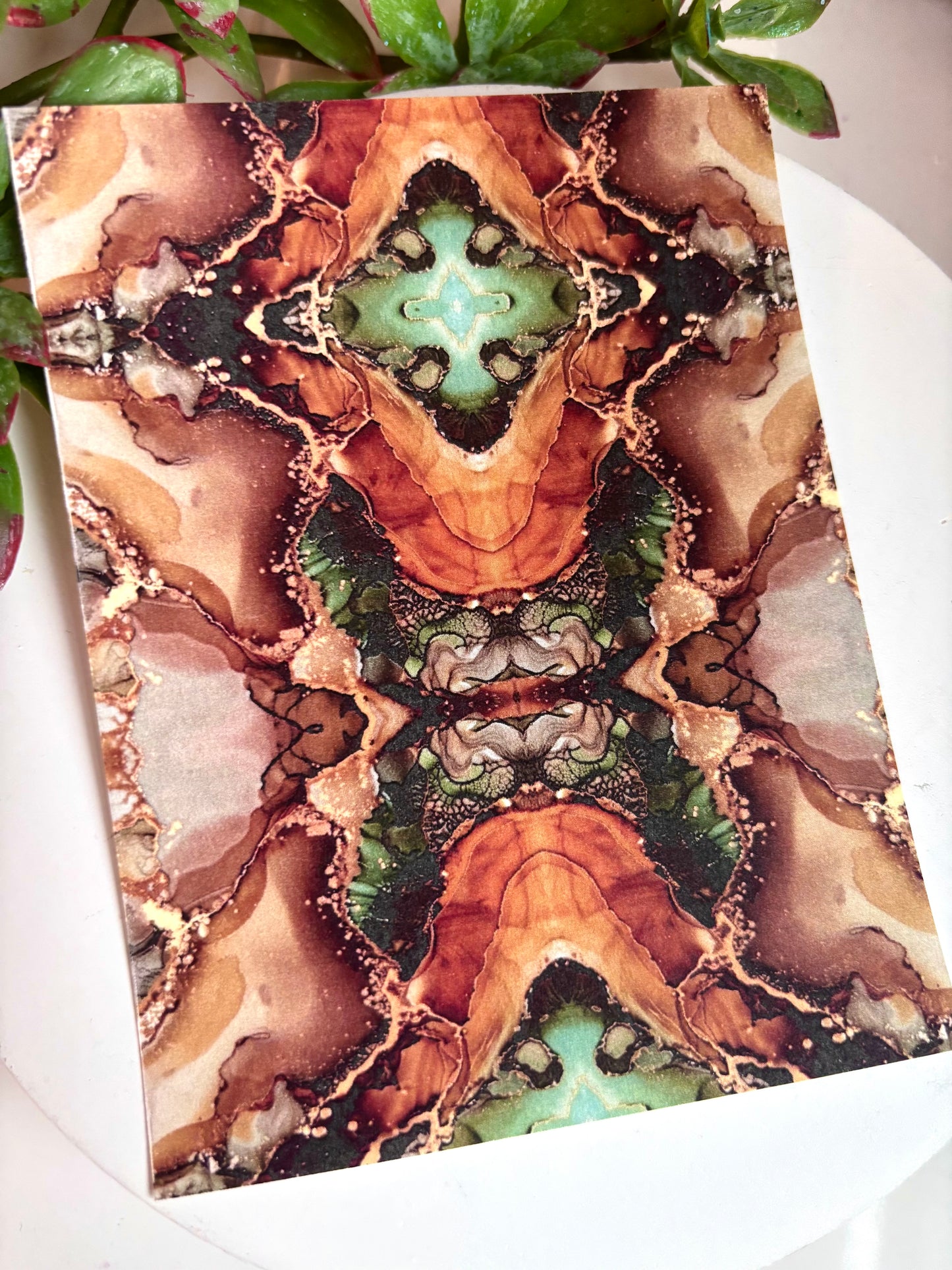 Earthy Kaleidoscope 2 Transfer Paper