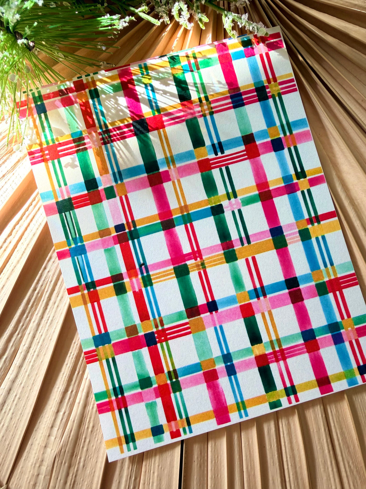 Skinny Plaid Transfer Paper