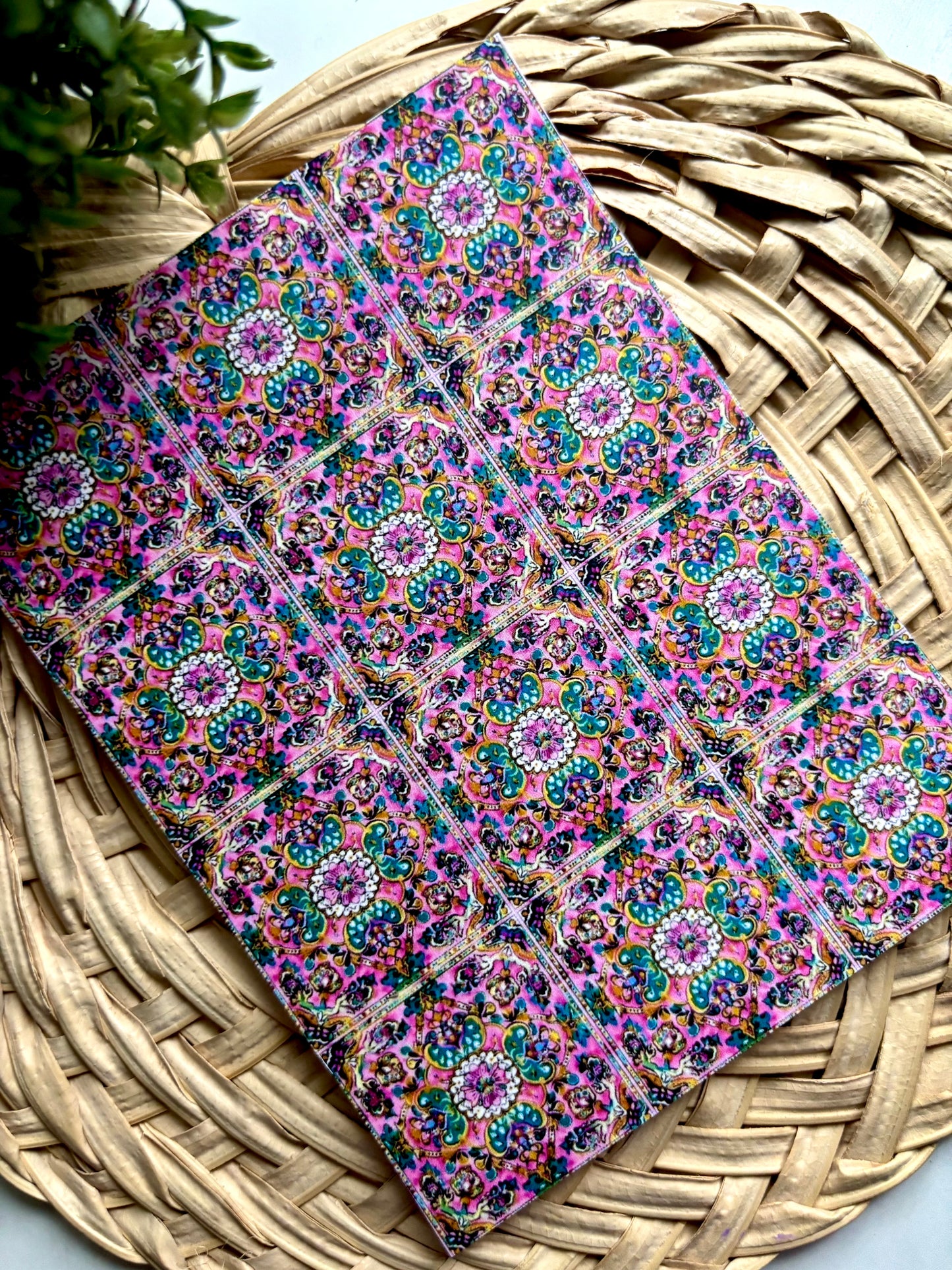 Purple Moroccan Tile Transfer Paper