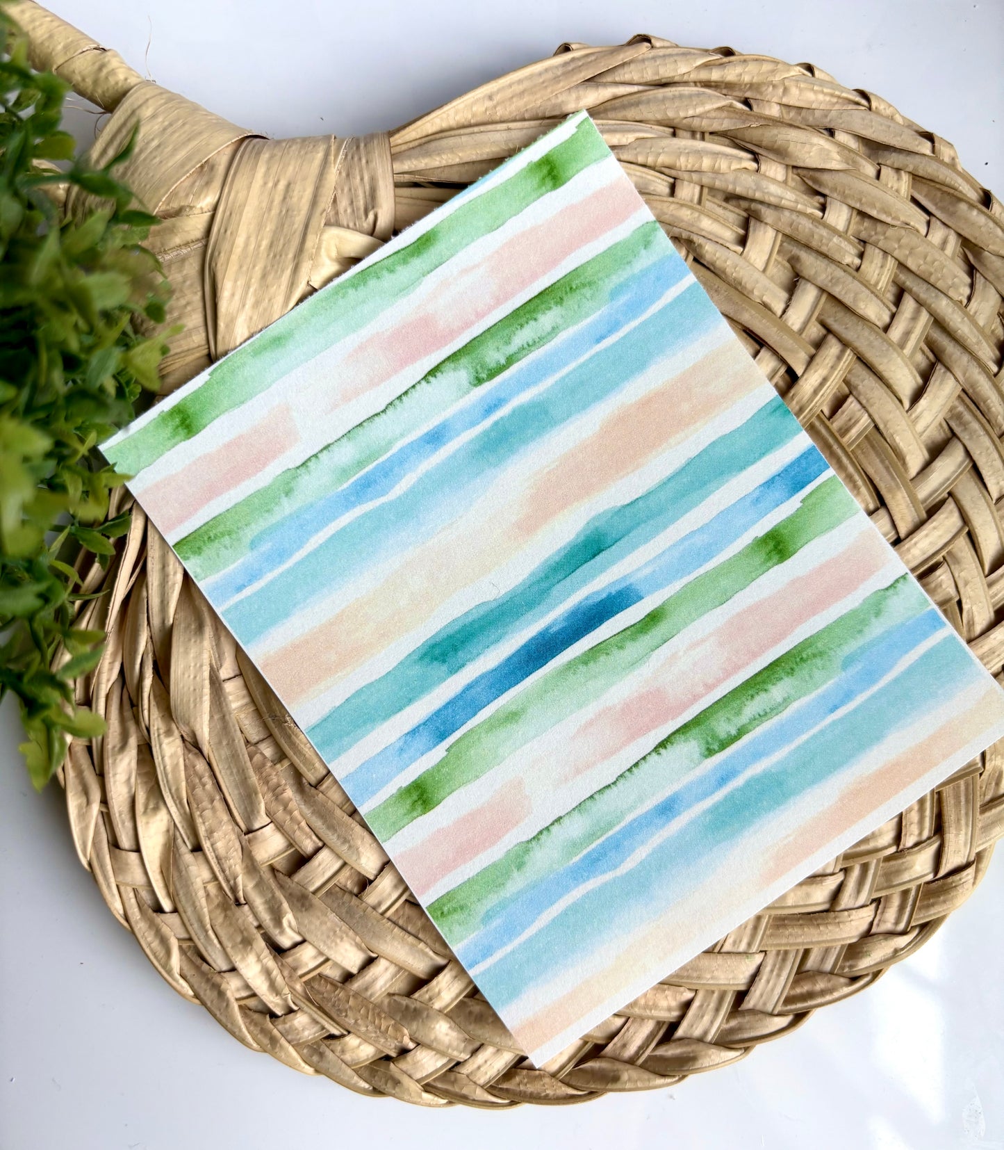 Beach Watercolor Transfer Paper