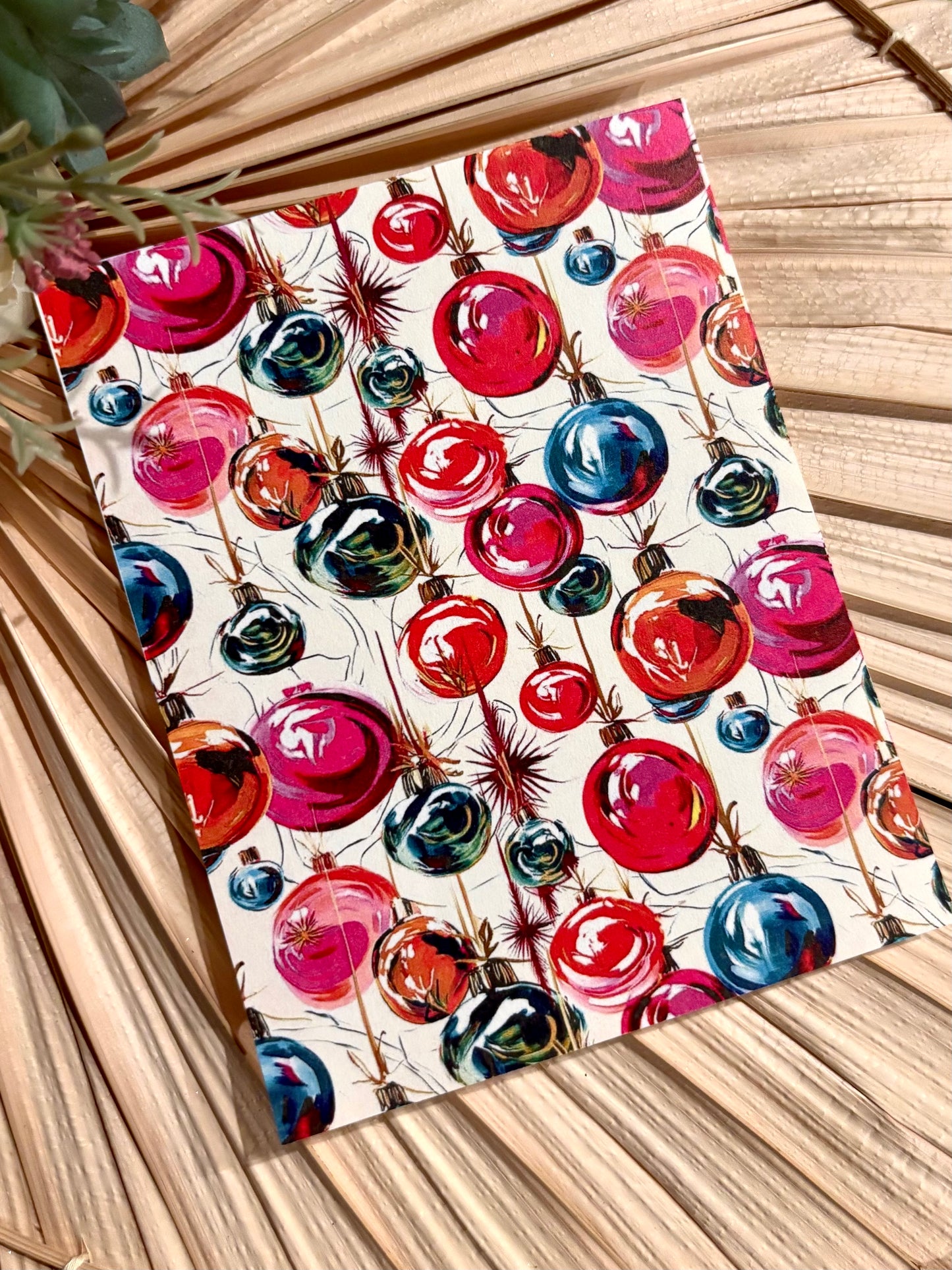 Pink Shiny Ornaments Transfer Paper