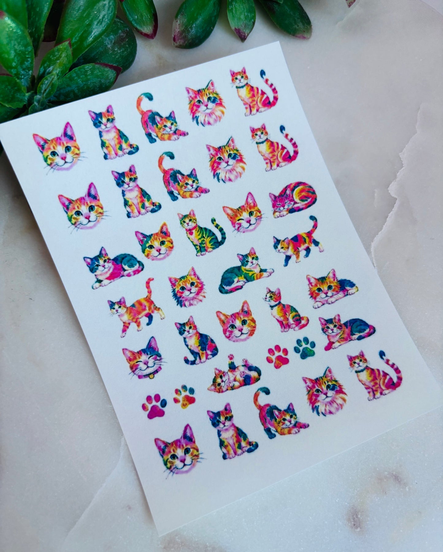 Whimsy Cat Charm Transfer Paper