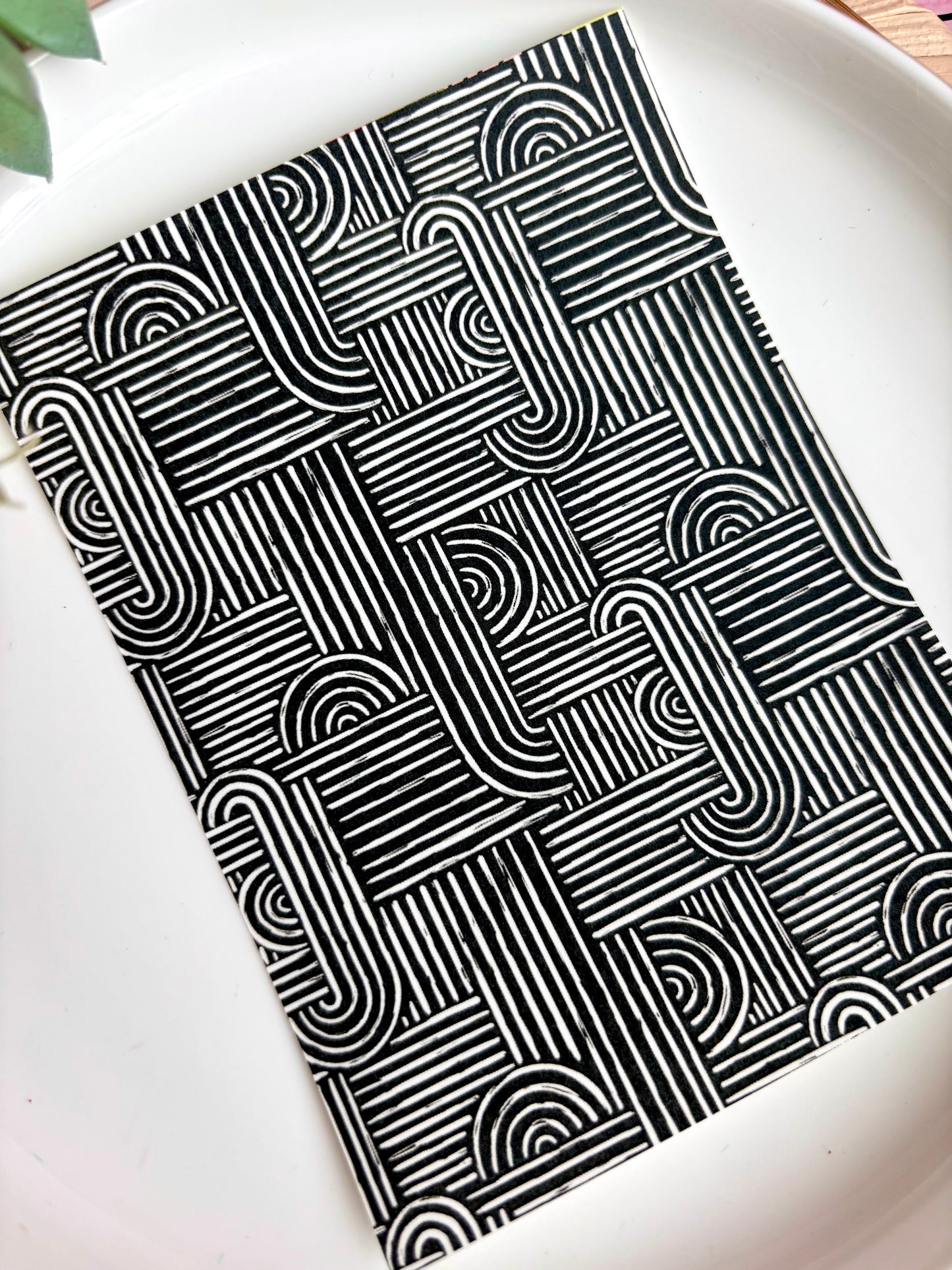 B&W Geo Arch Transfer Paper