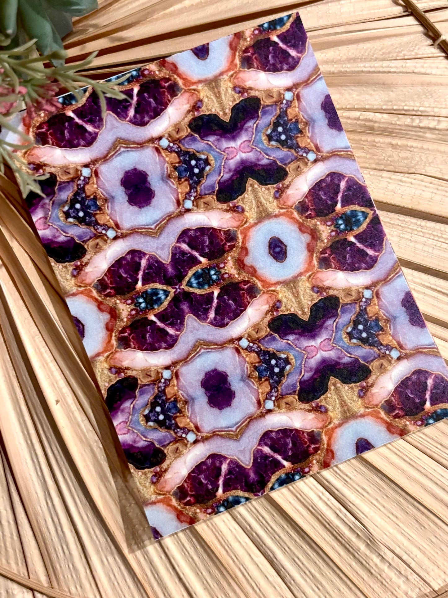 Amethyst Kaleidoscope Transfer Paper