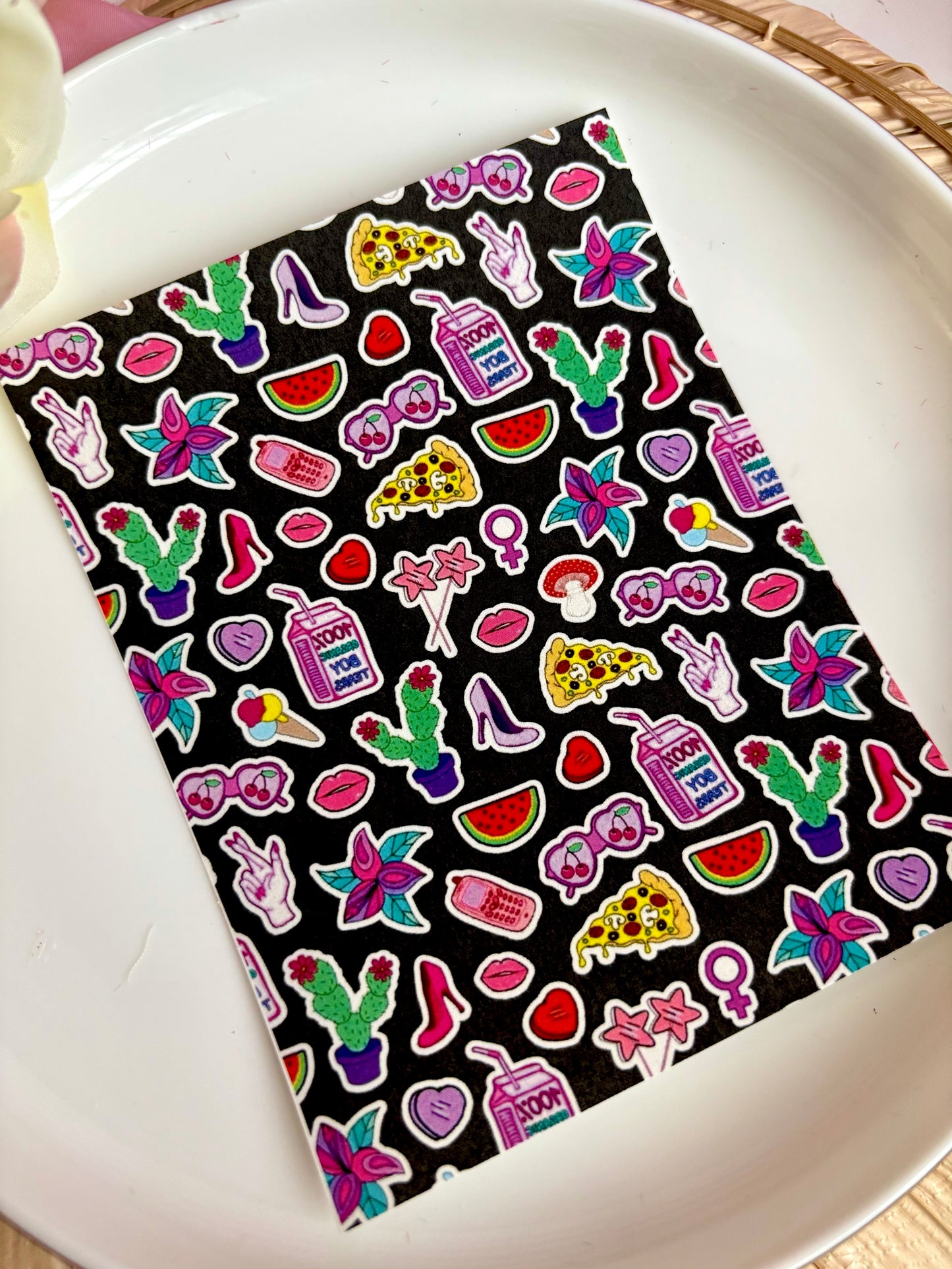 V-Day Stickers Transfer Paper