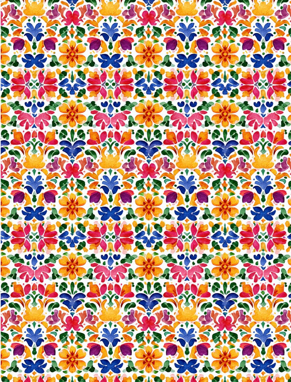 Fall Talavera Tile Transfer Paper
