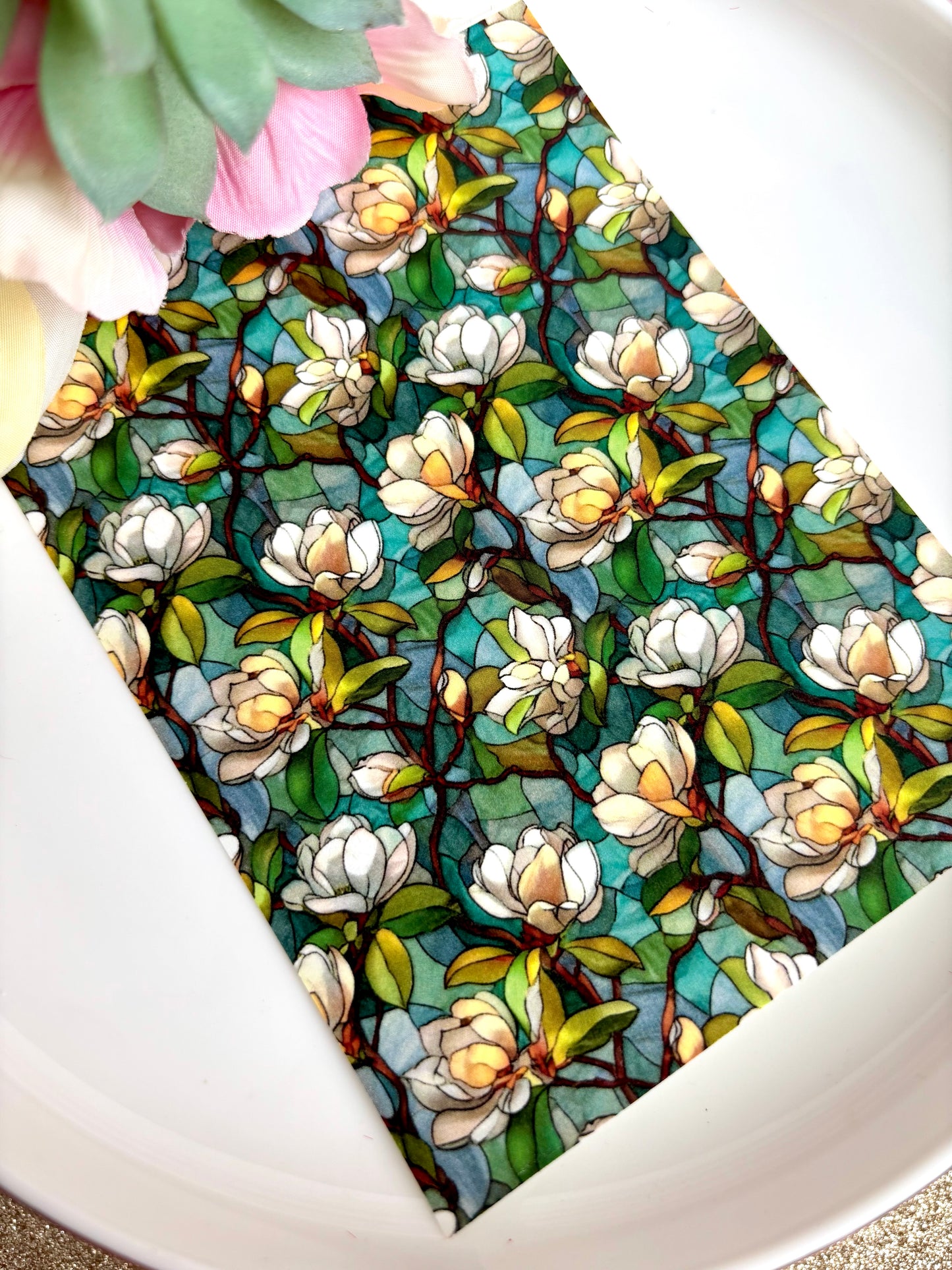 White Magnolia Transfer Paper