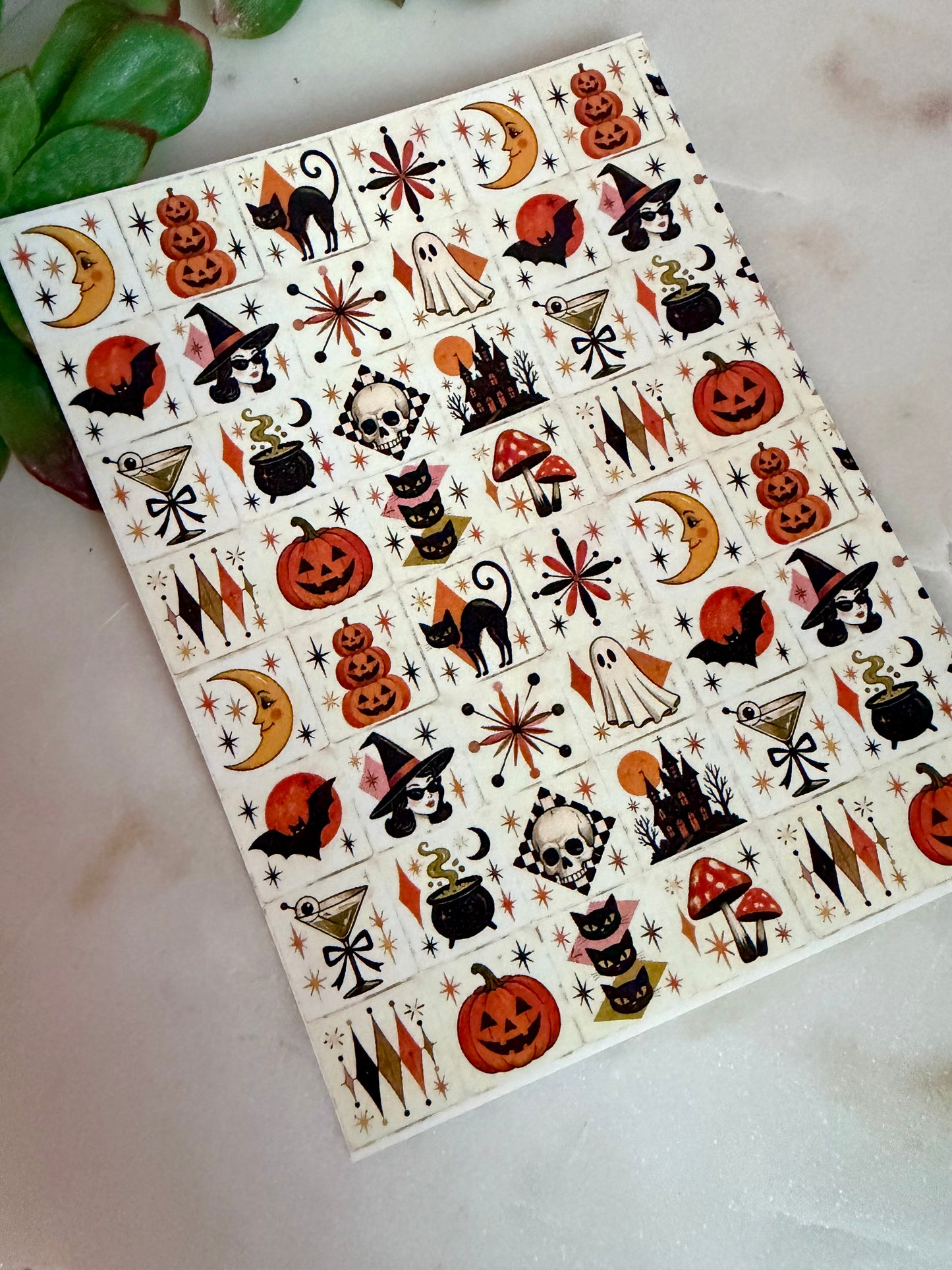 Retro Halloween Tile Transfer