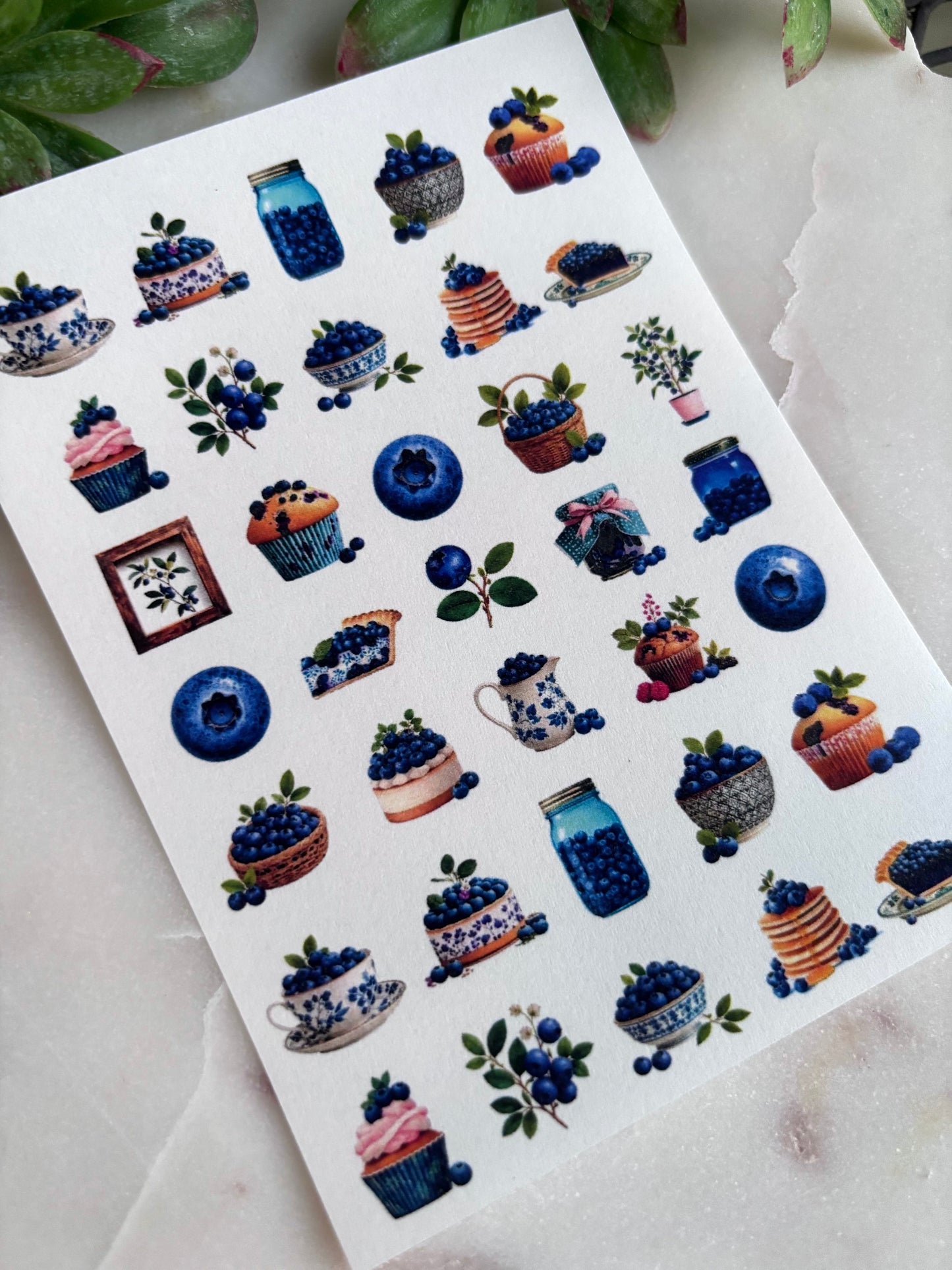 Beautiful Blueberry Charm Transfer Paper