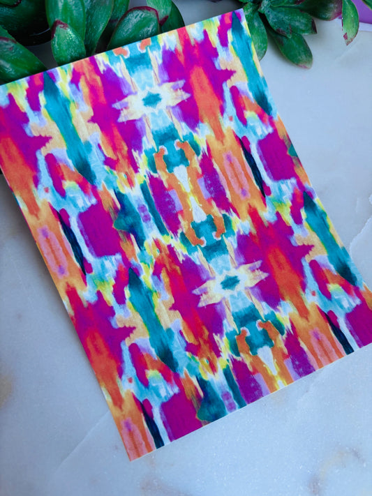 Vibrant Kaleidoscope Transfer Paper