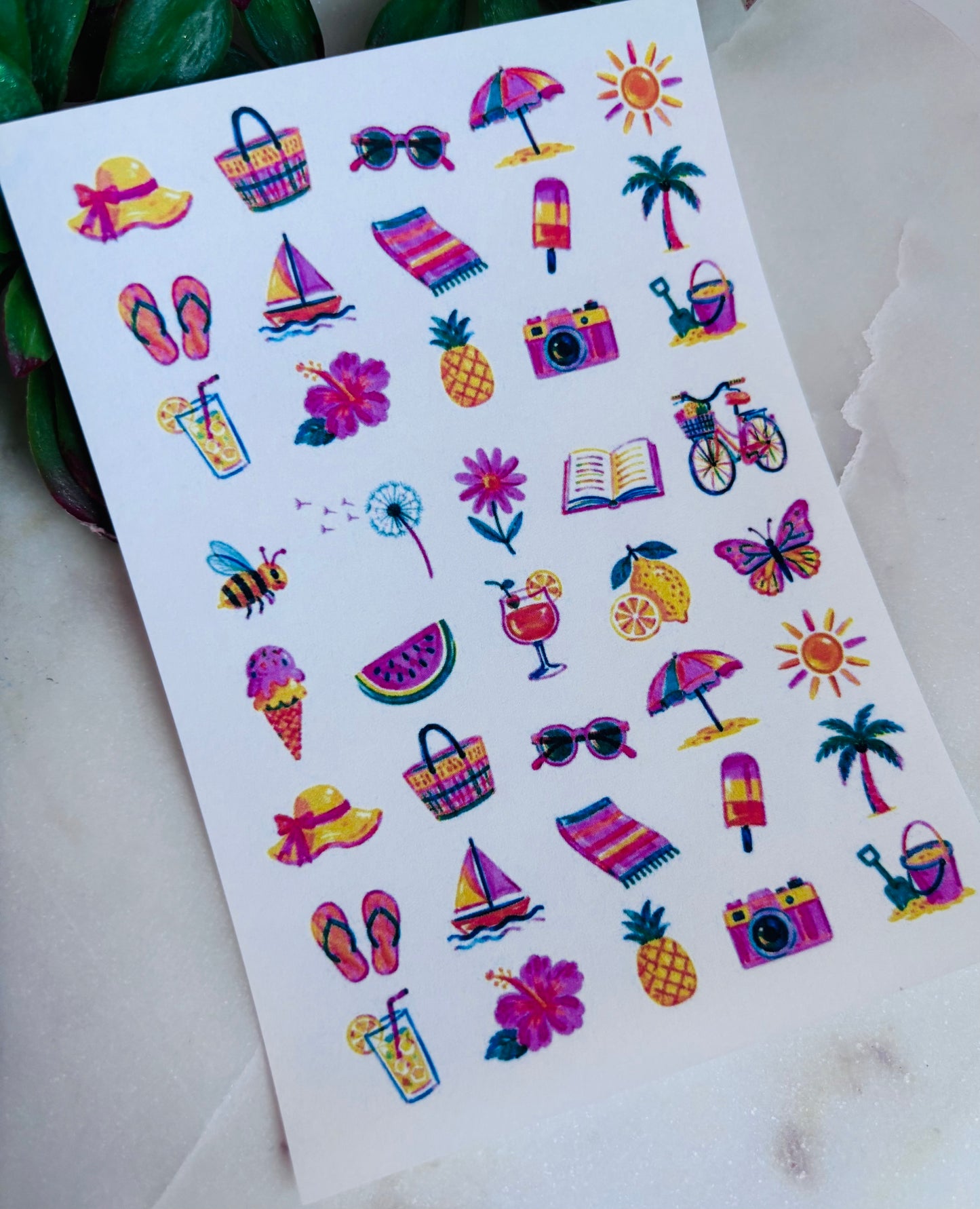 Whimsy Summer Charm Transfer Paper