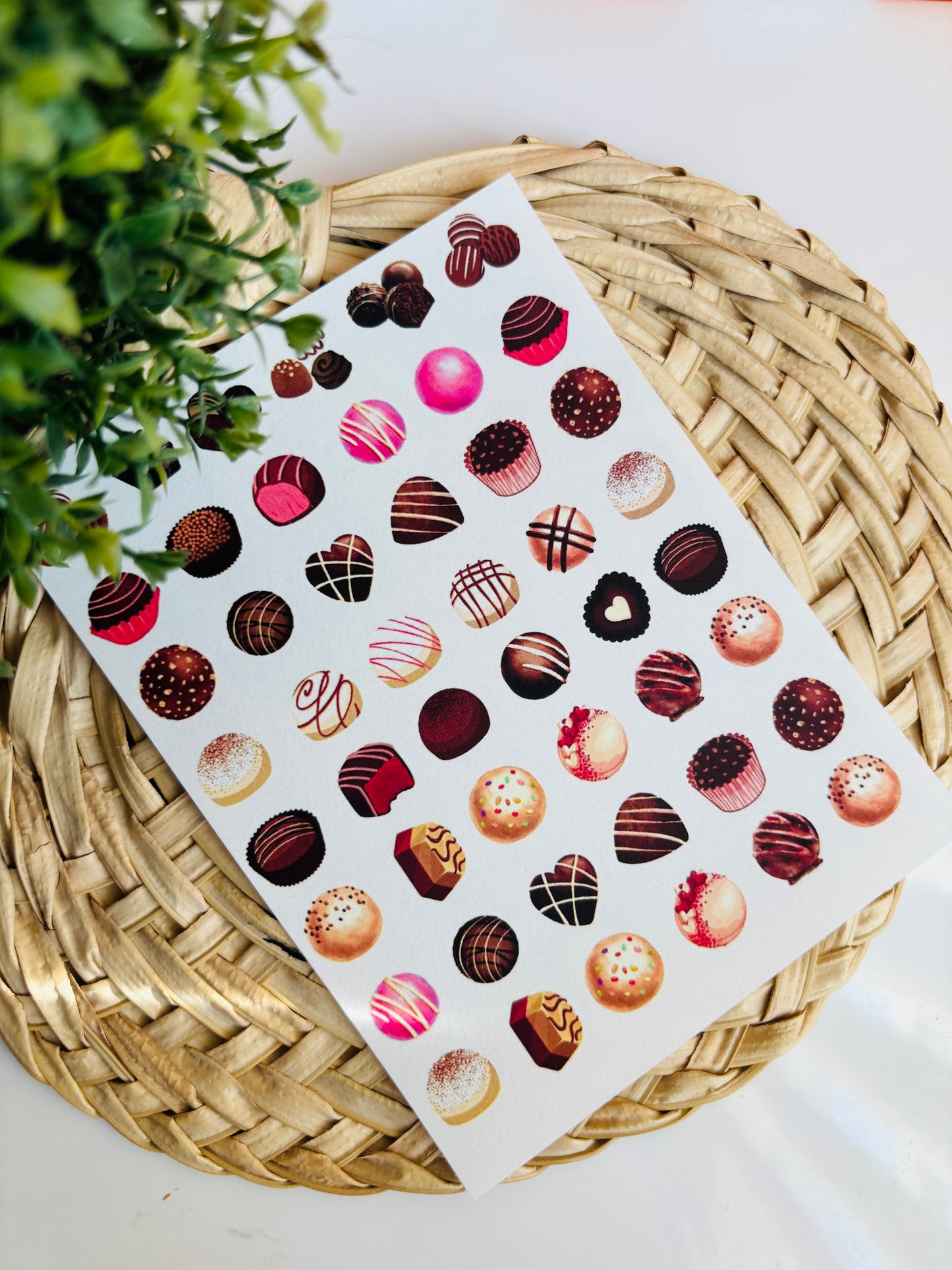 Chocolate Truffle Charms Transfer Paper