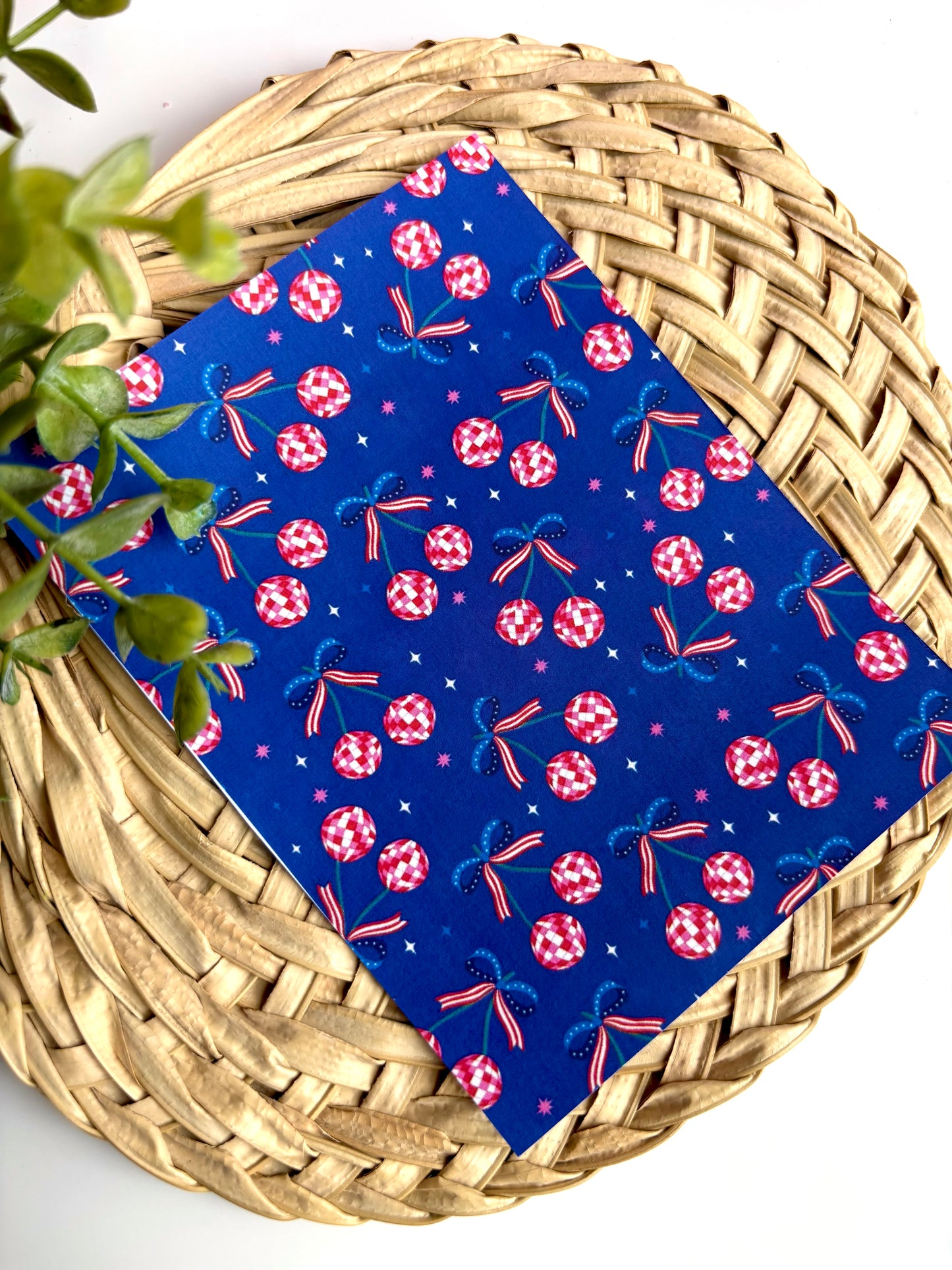 Red White Blue Disco Transfer Paper