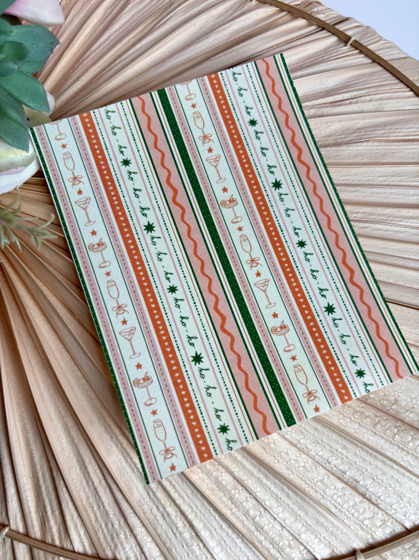 Cocktail Stripe Transfer Paper