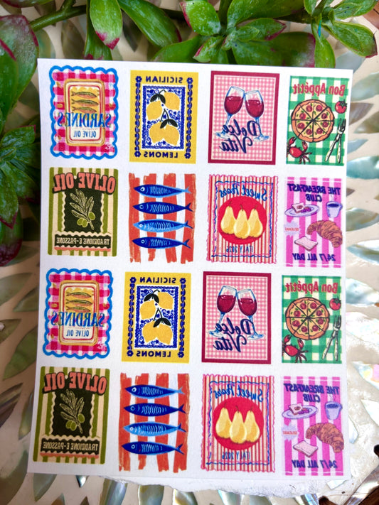 Tasty Sign Charm Transfers