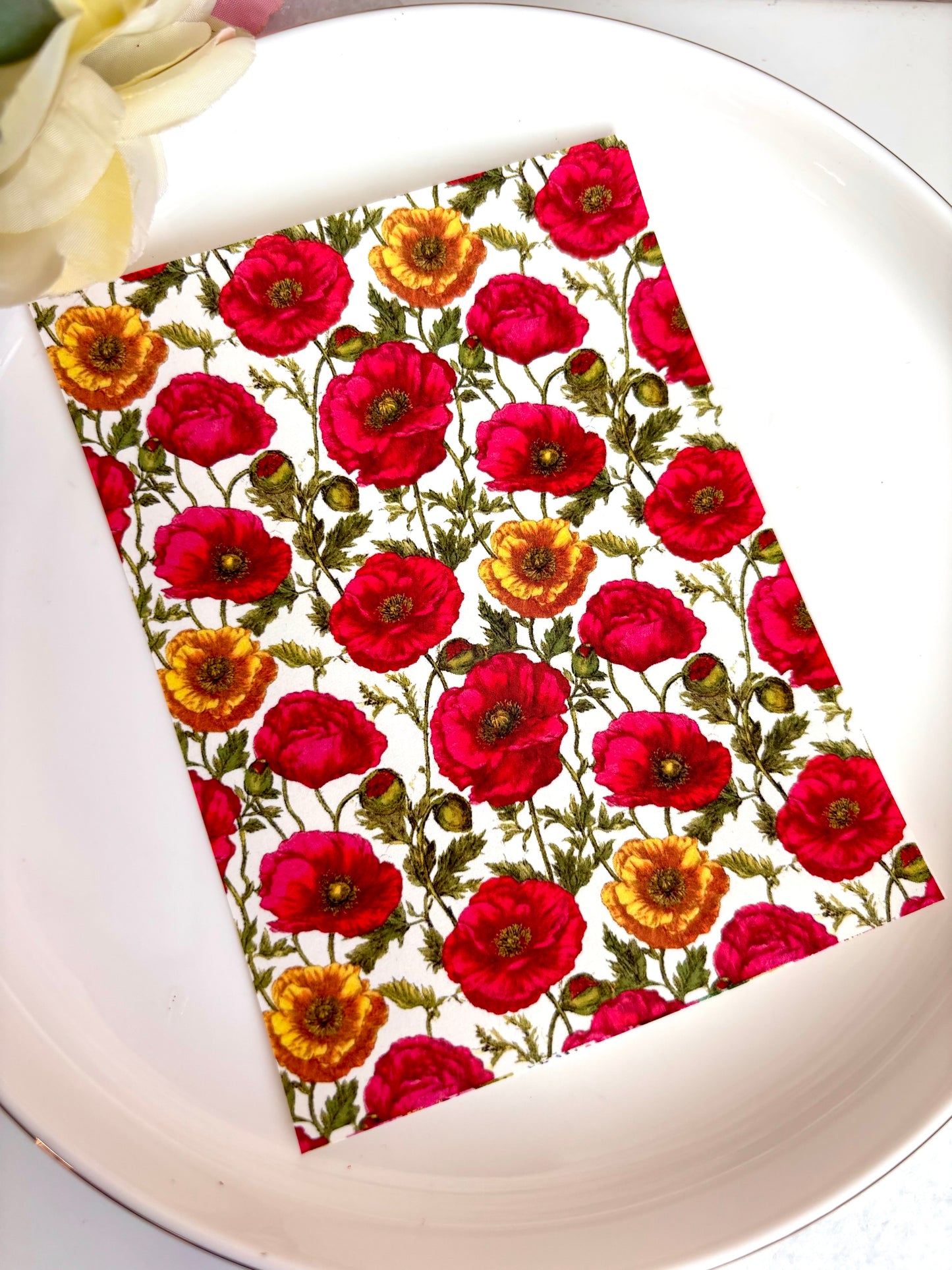 Poppy Vintage Transfer Paper