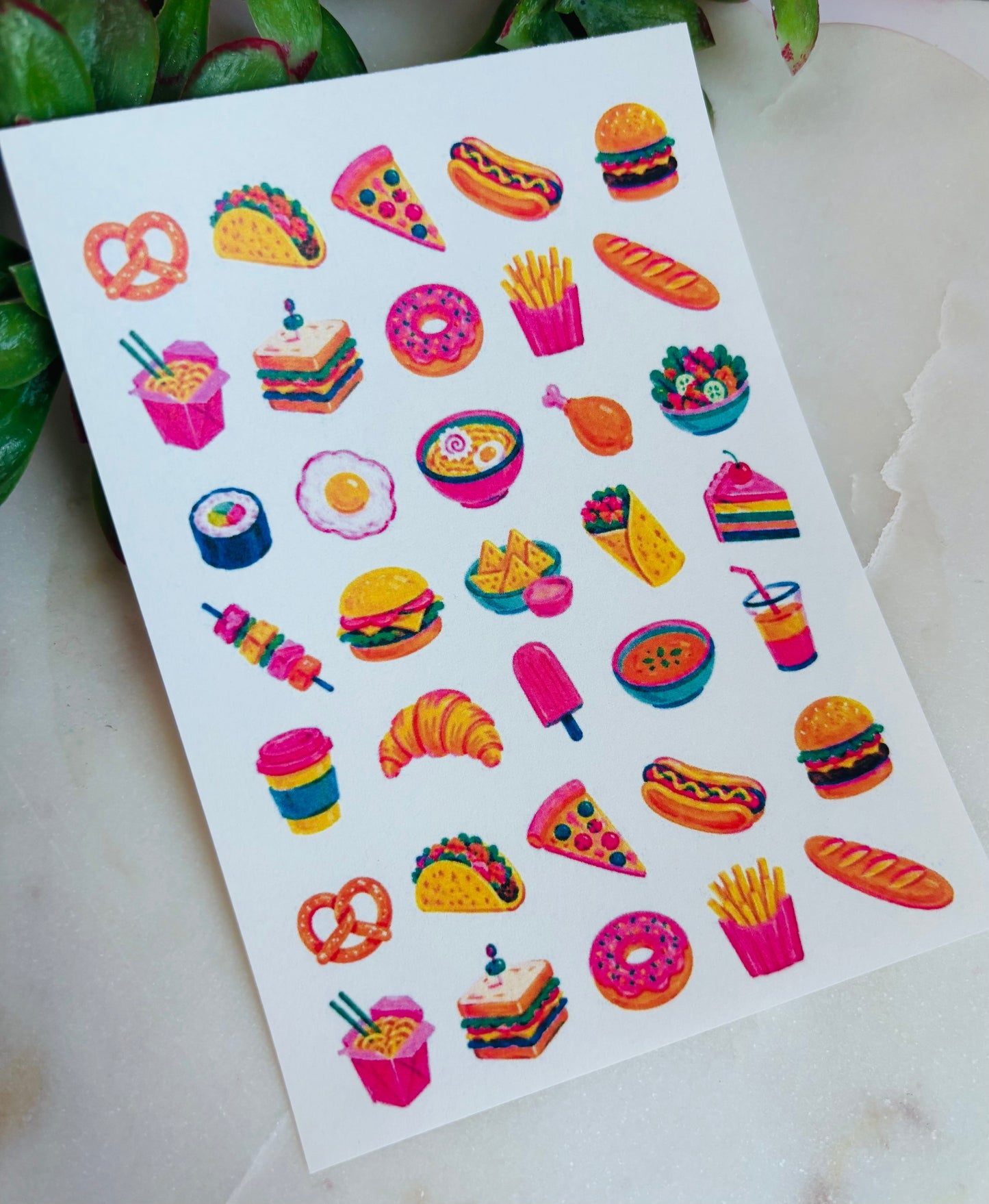 Whimsy Food Charm Transfer Paper