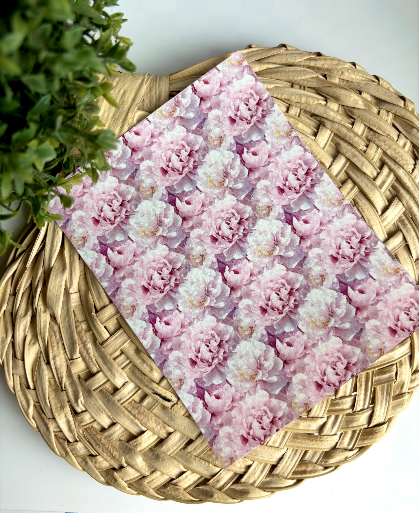 Light Peonies Transfer Paper