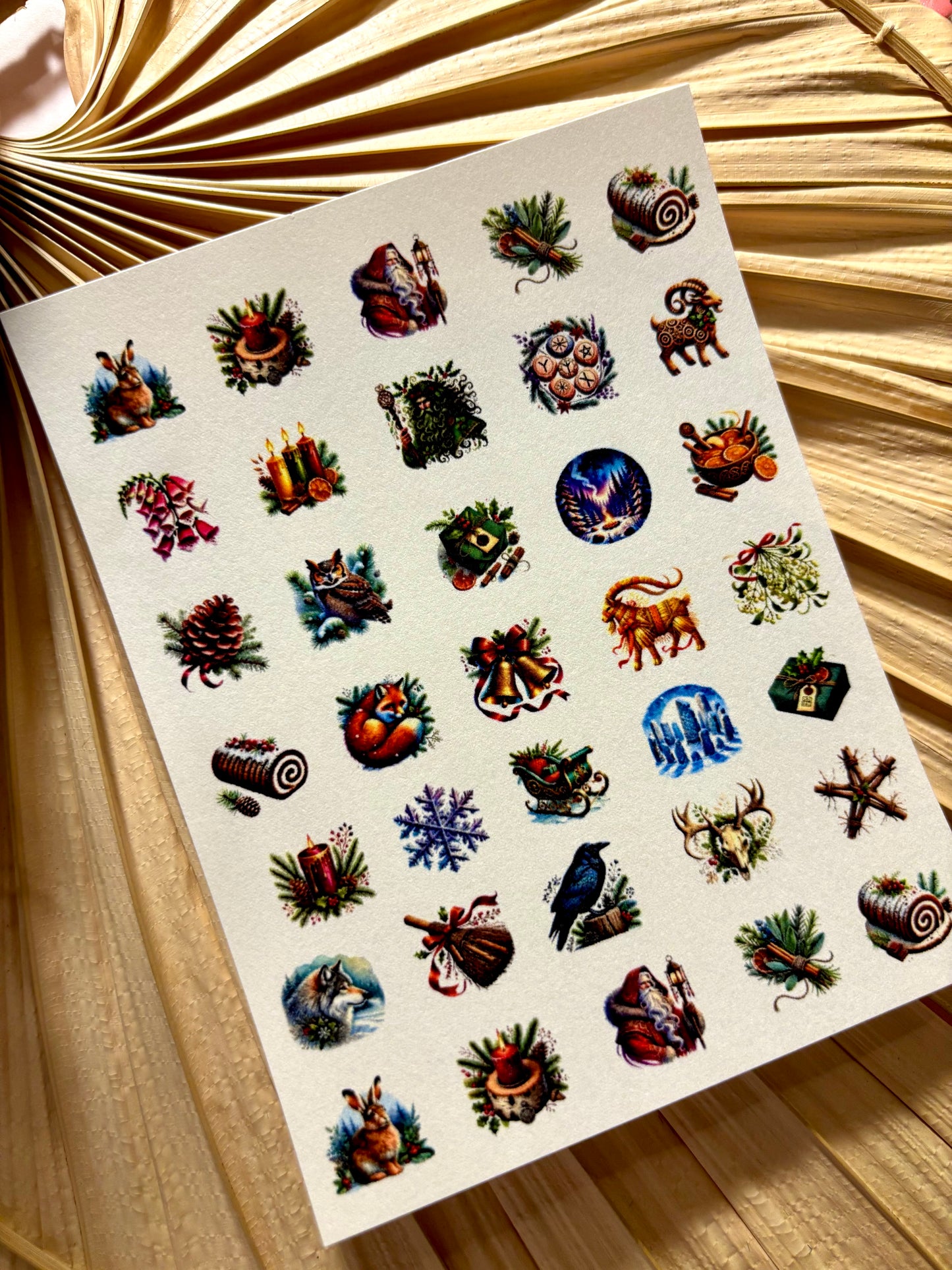 Yule Charms Transfer Paper