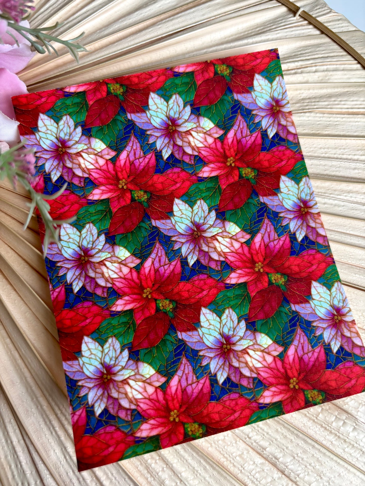 Poinsettia (December) SG Transfer Paper