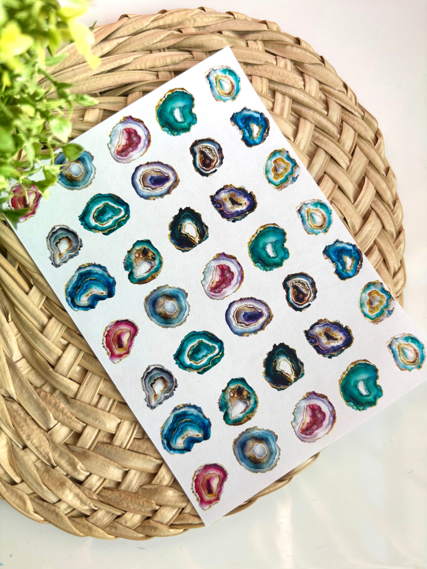 Geode Charm Transfer Paper