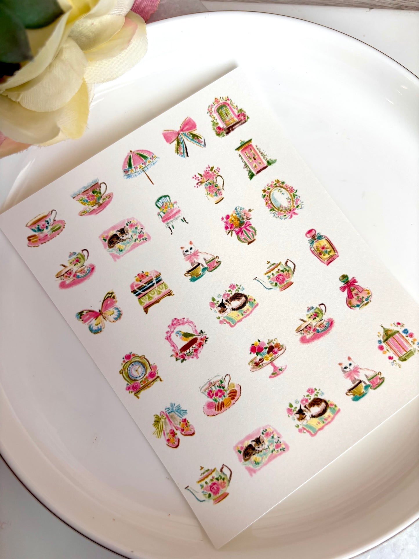 Coquette Tea Party Charm Paper
