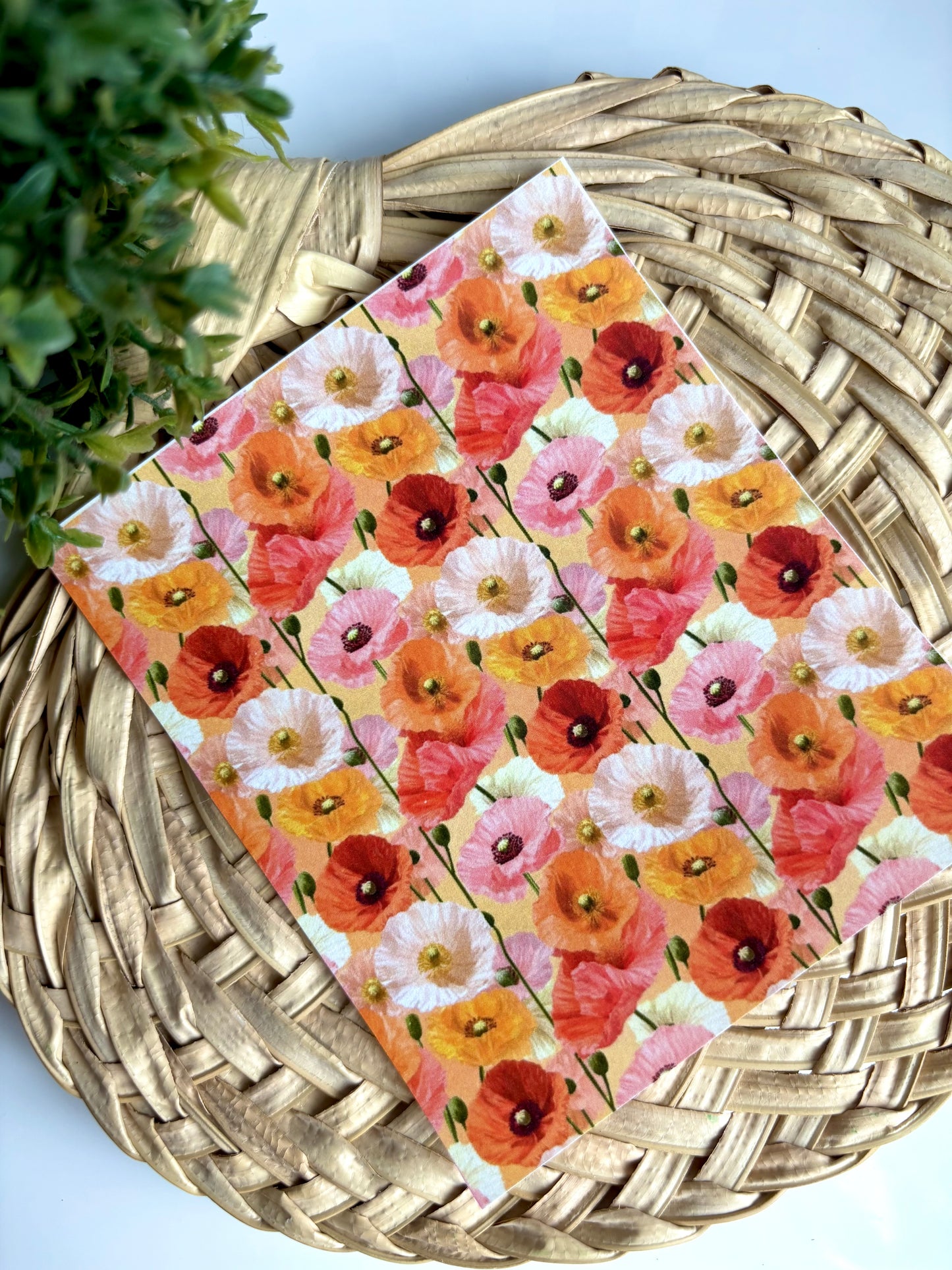 Poppies on Stems Transfer Paper