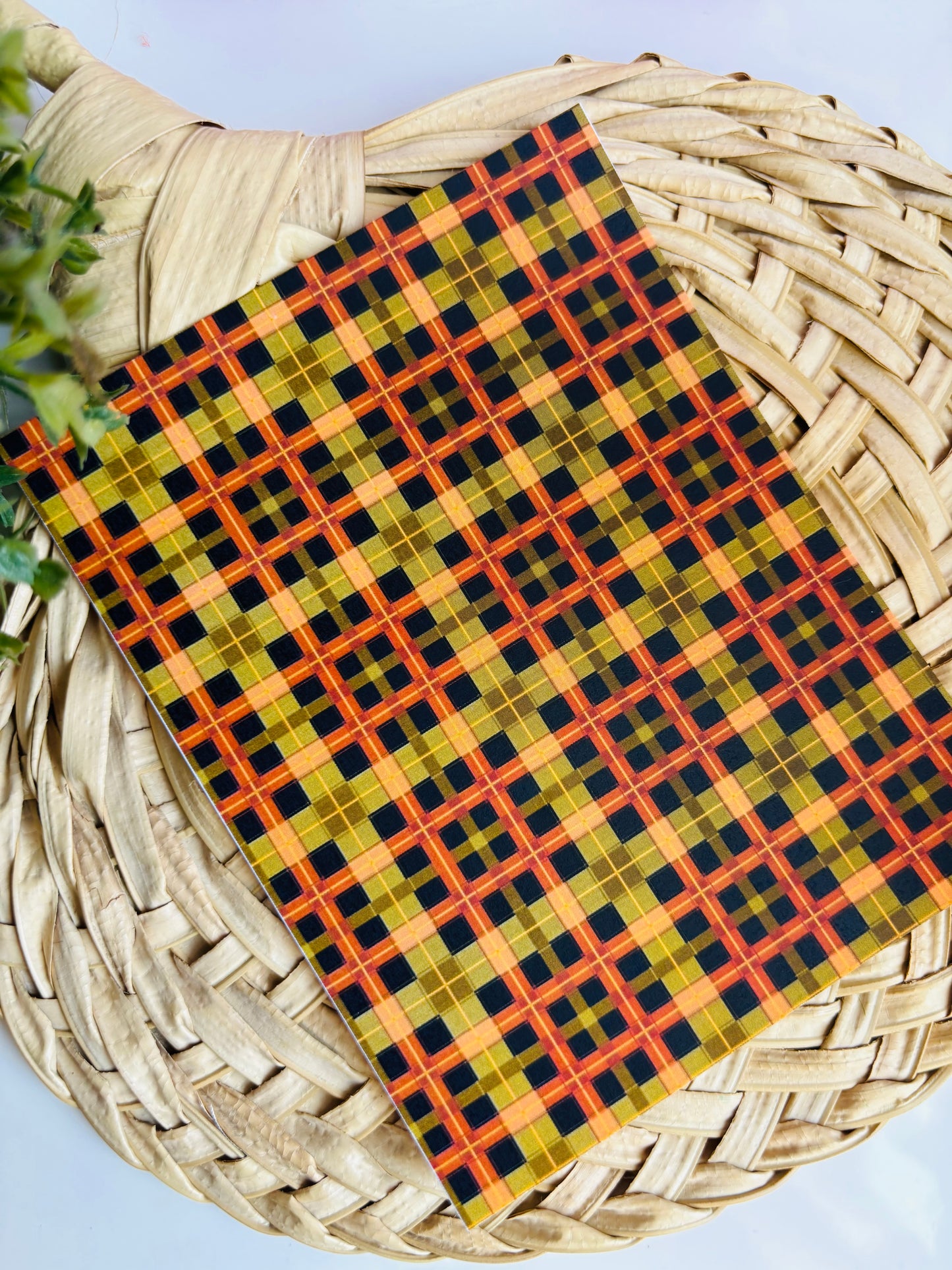 Fall Plaid Transfer Paper