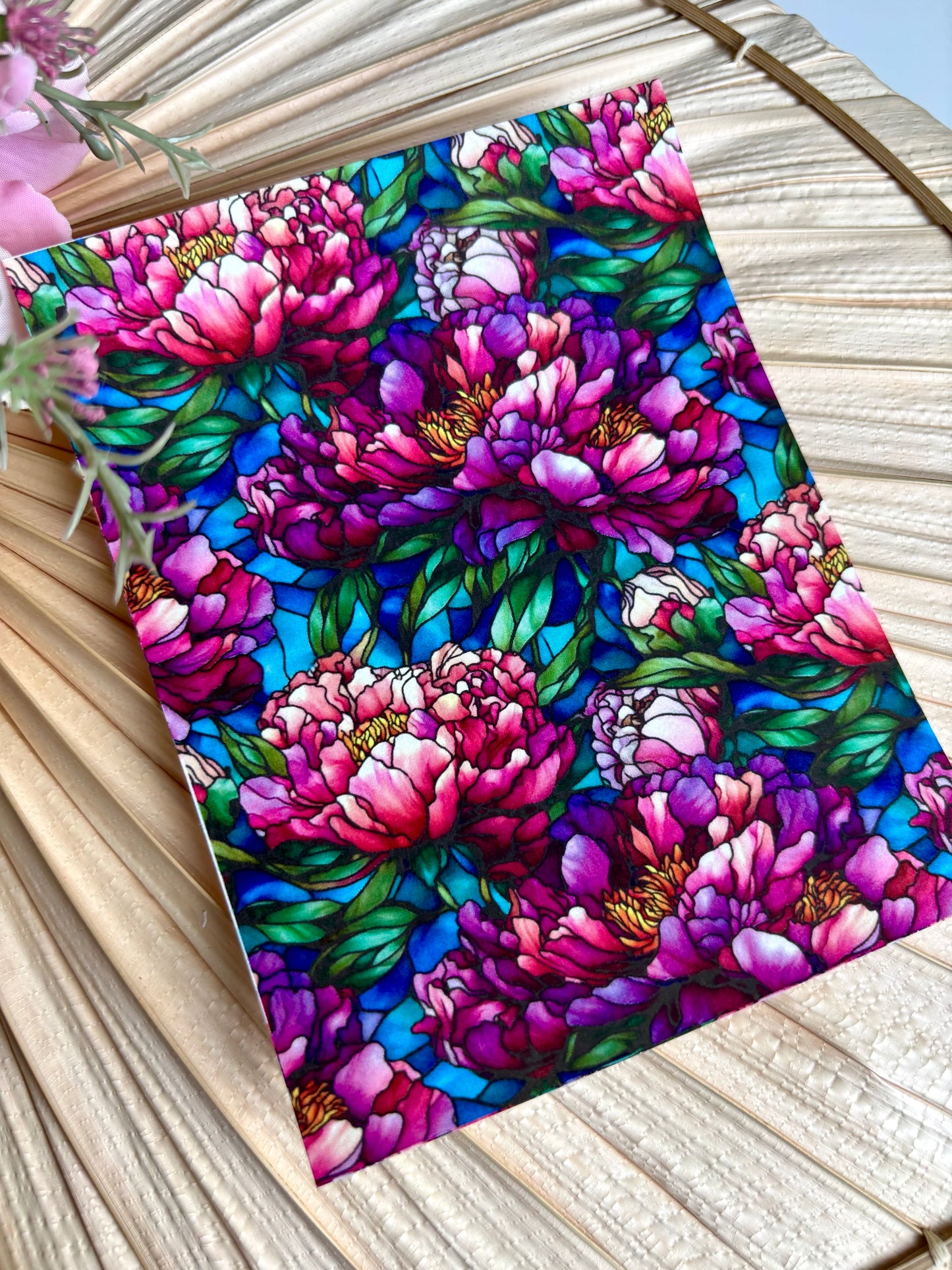 Open Purple Peony SG Transfer Paper