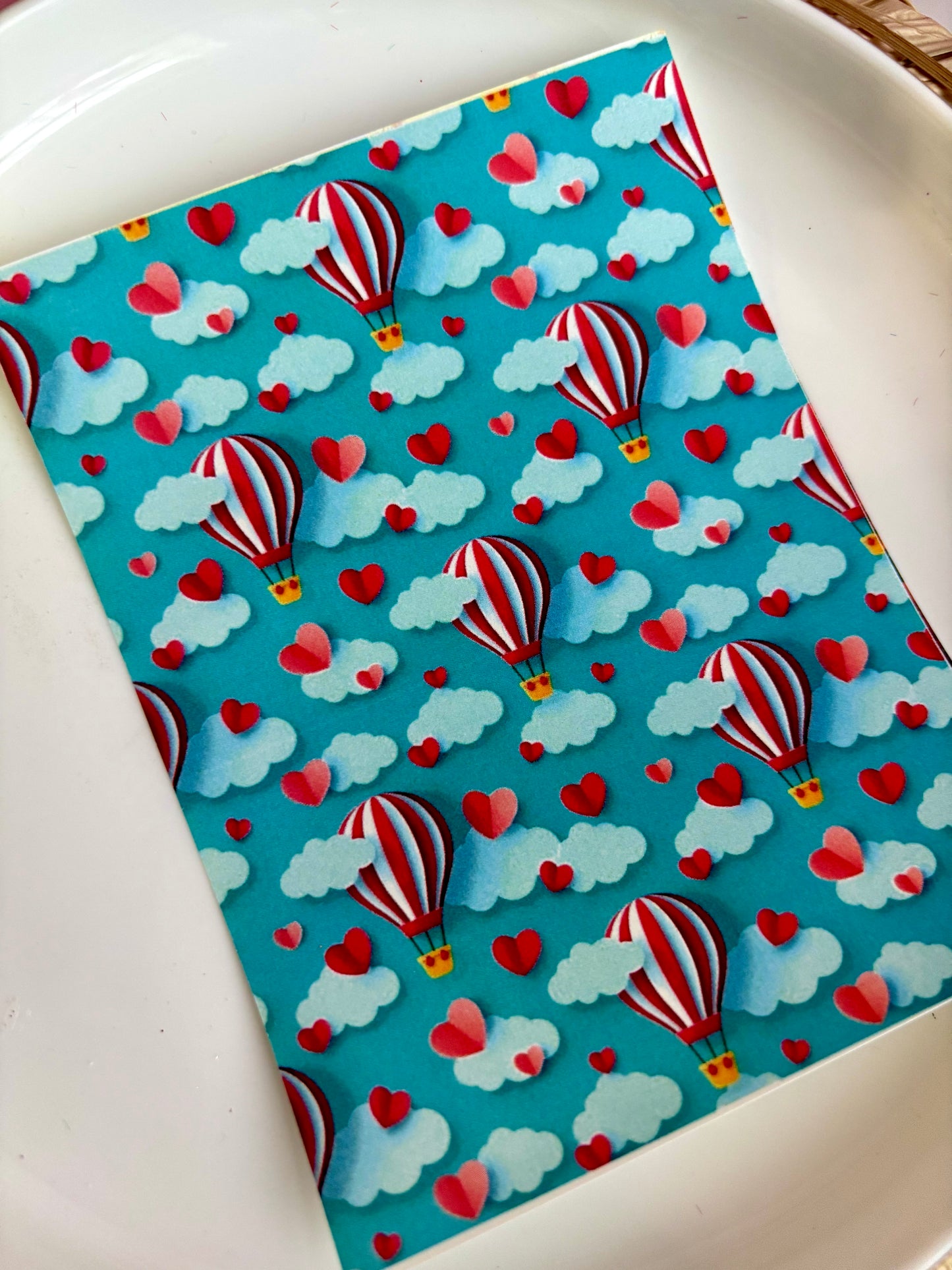 Hot Air Hearts Transfer Paper