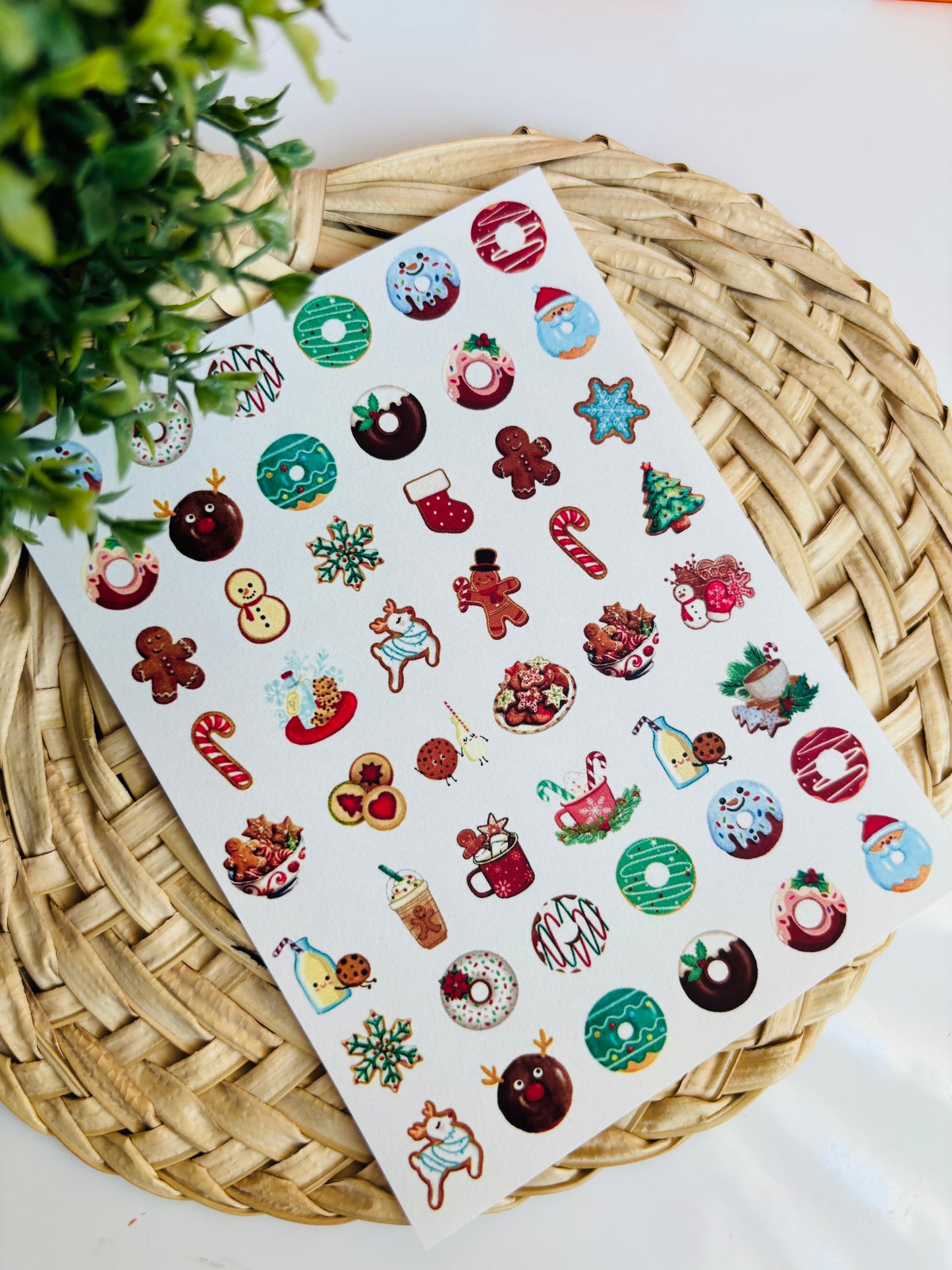 Xmas Bakery Charms Transfer Paper