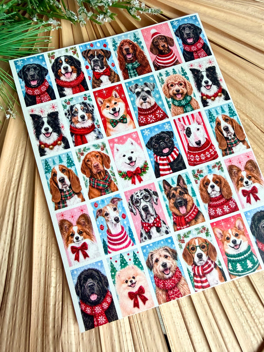 Holiday Animal Tile Transfer Paper