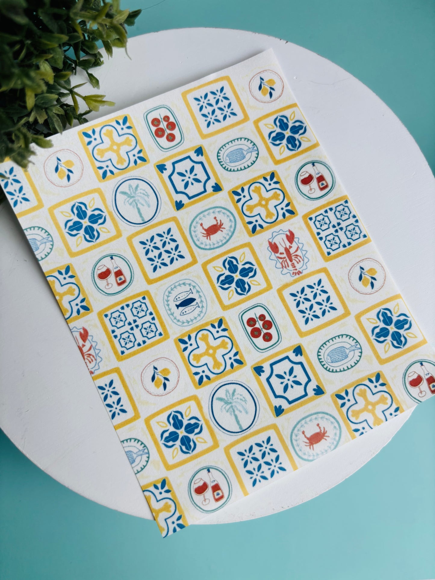 Dinner Tiles Transfer Paper