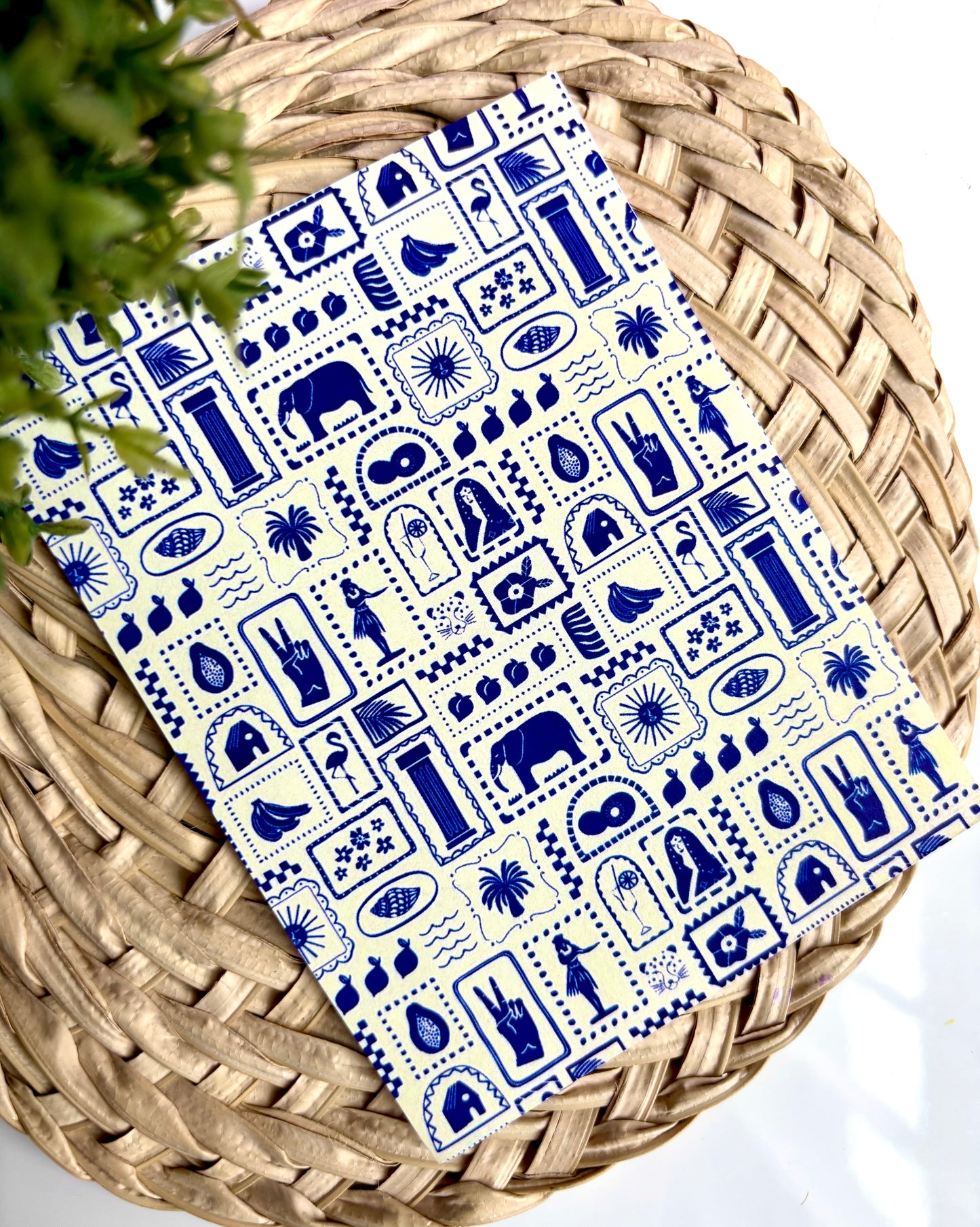 Navy Hula Transfer Paper