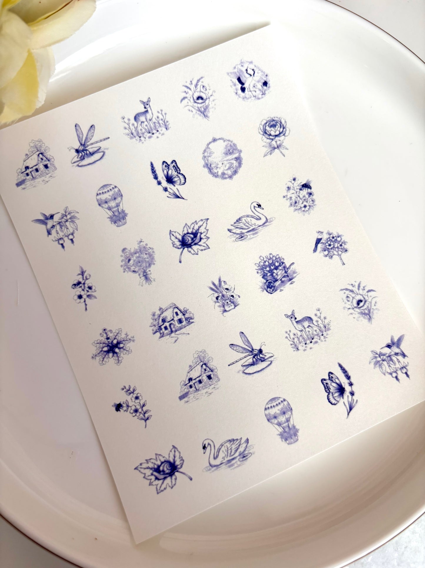 Botanical Toile Charm Paper