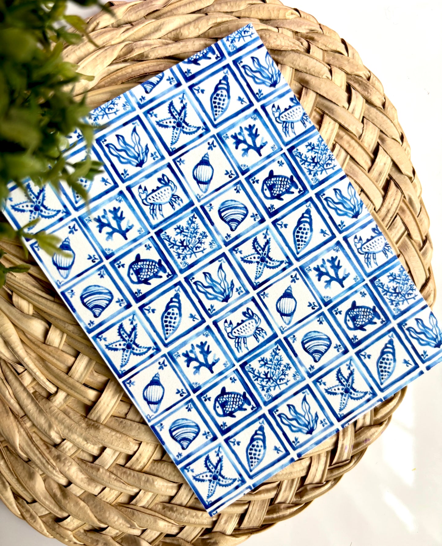 Sea Squares Transfer Paper