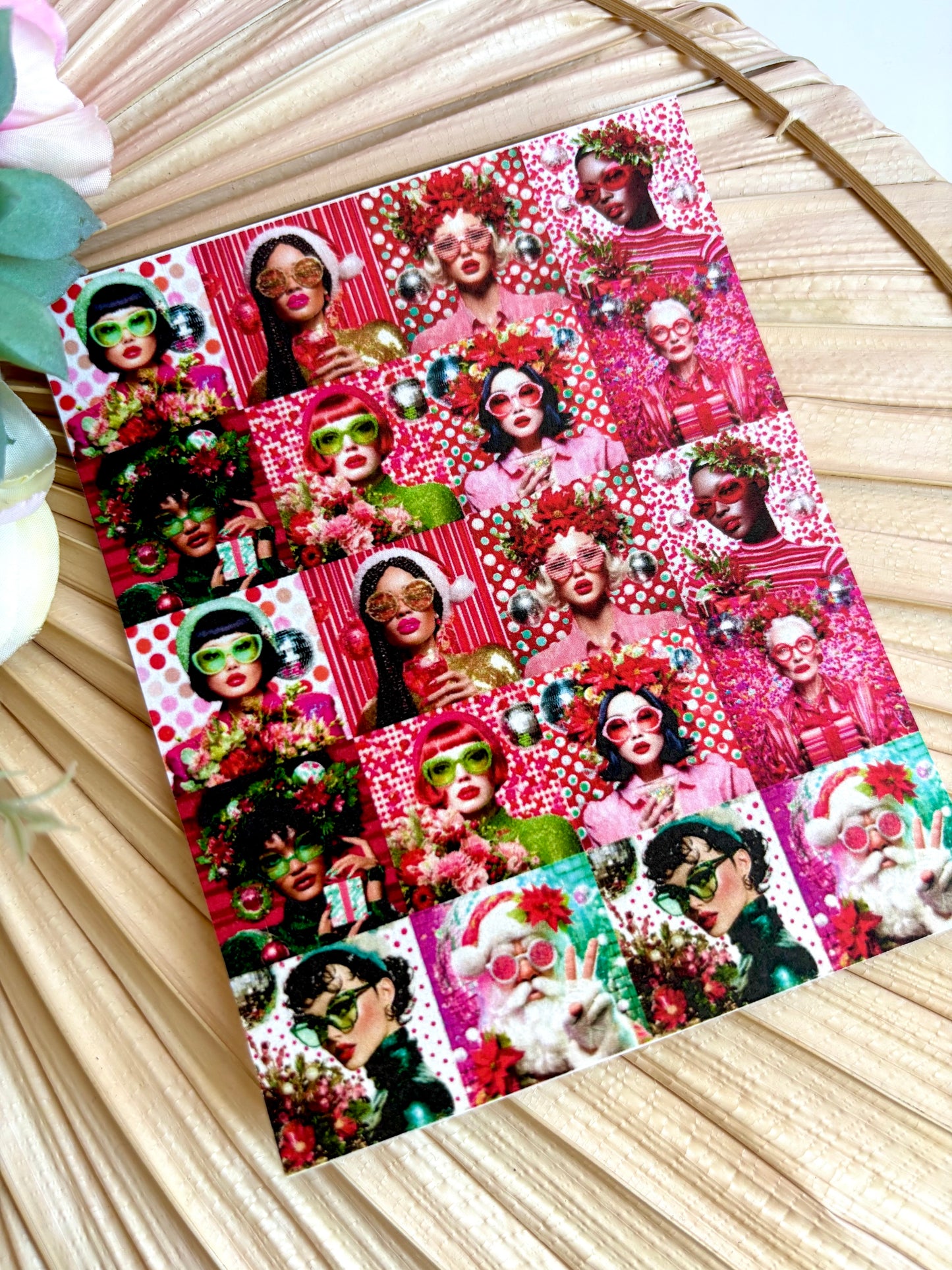 Holiday Mod Chics Red Transfer Paper