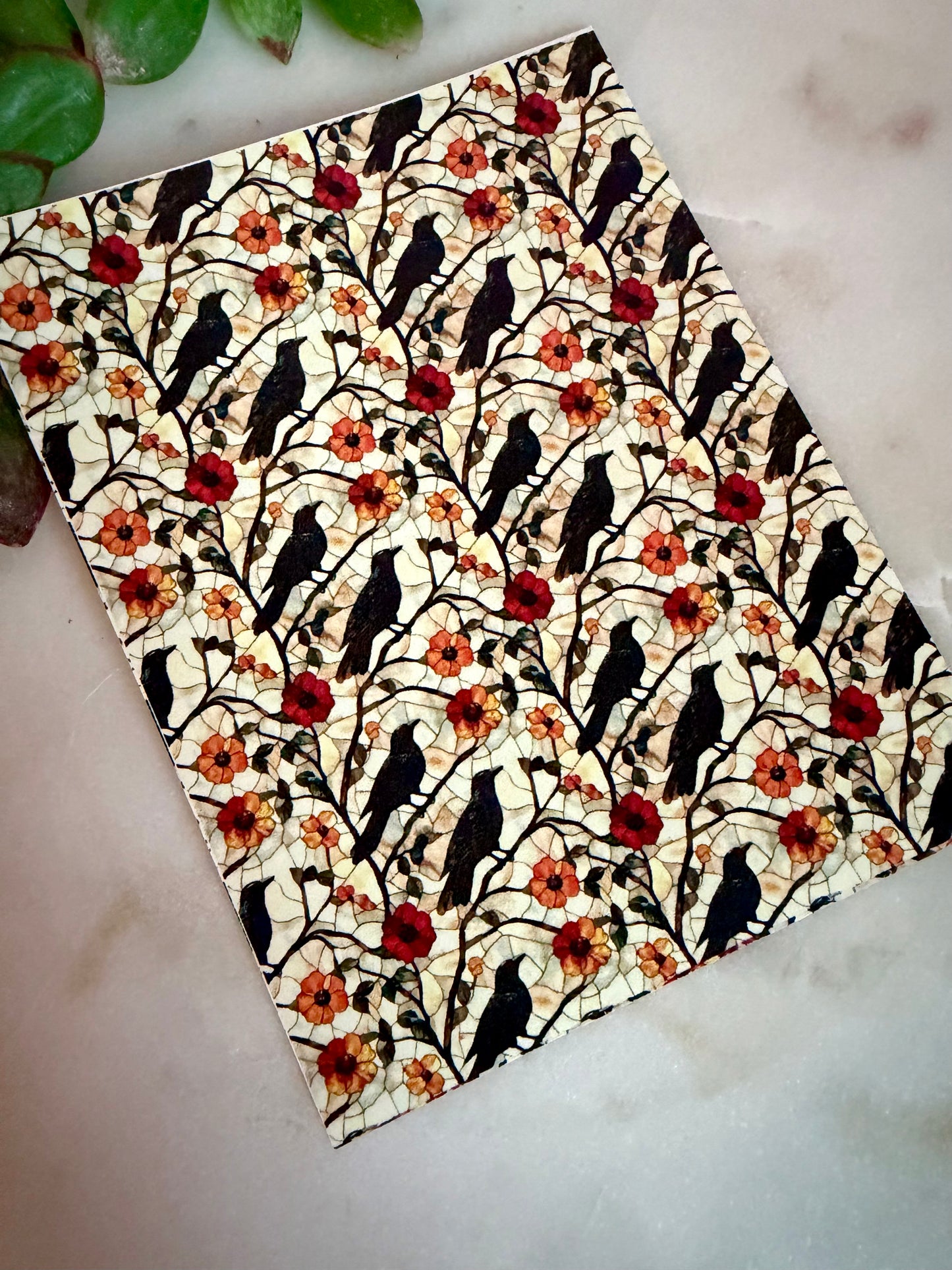 Crow Stained Glass Transfer Papers