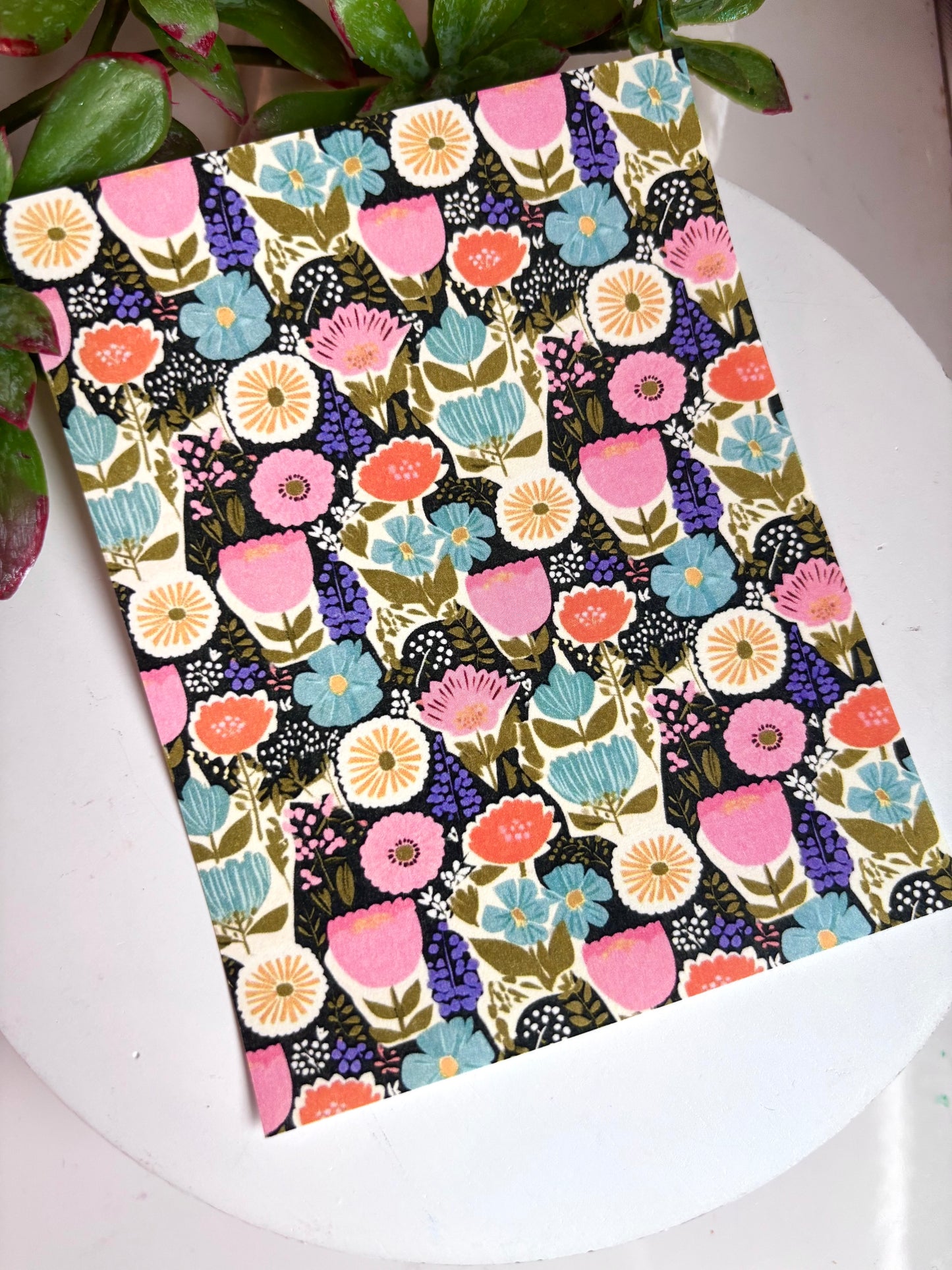 Chunky Funky Flowers Transfer Paper