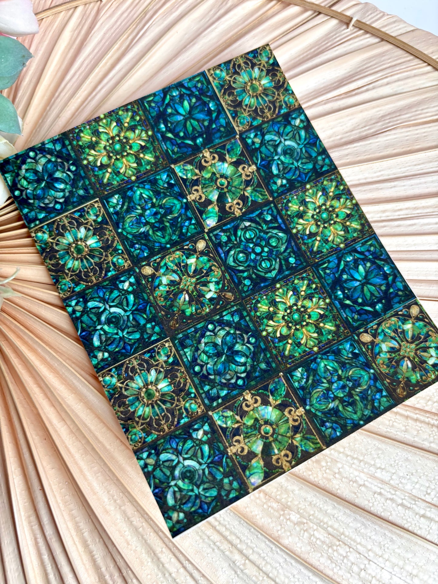 Elphaba Stained Glass Tile Transfer Paper