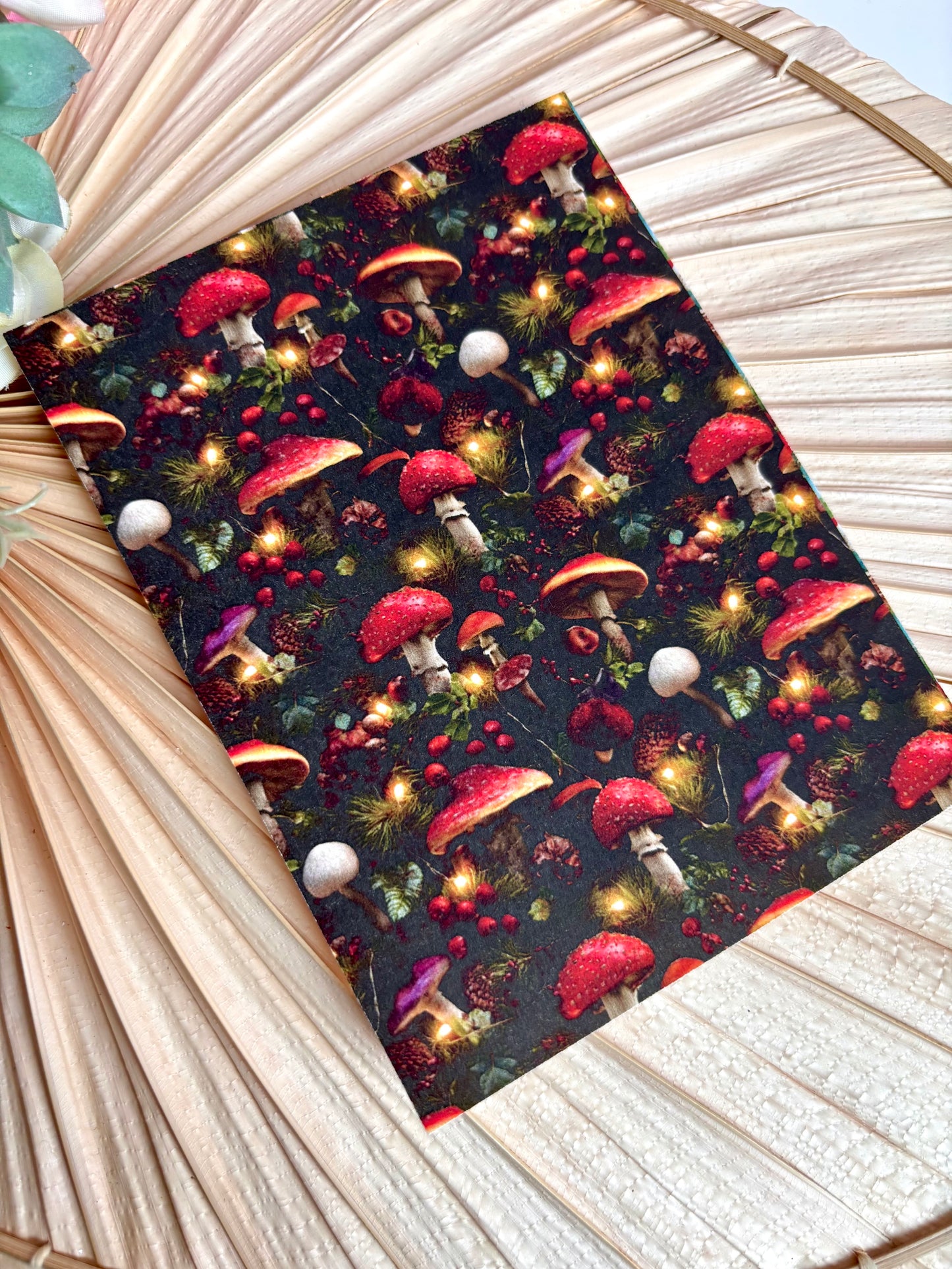 Holiday Mushrooms Transfer Paper