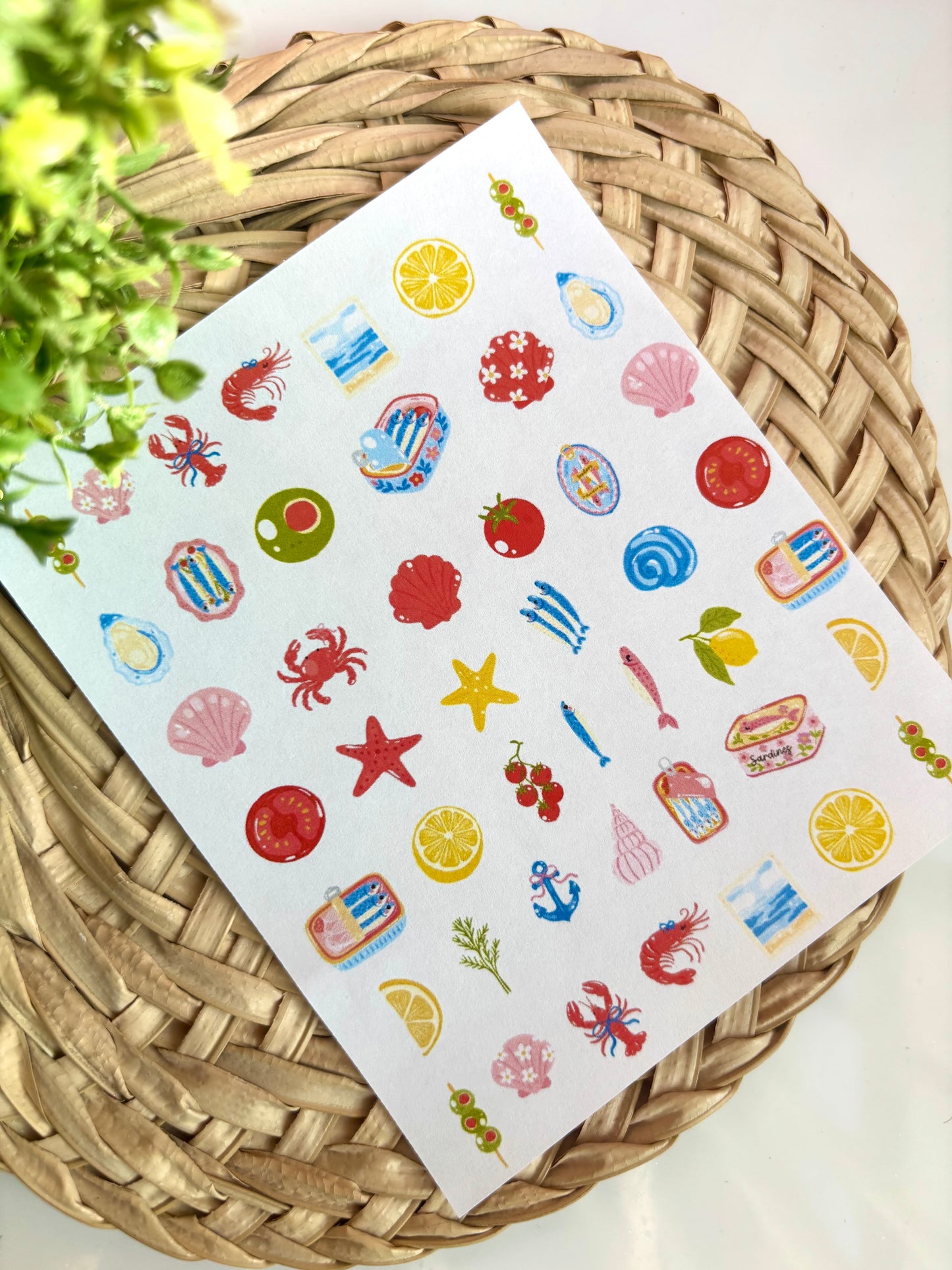Sardine Lunch Charm Transfer Paper