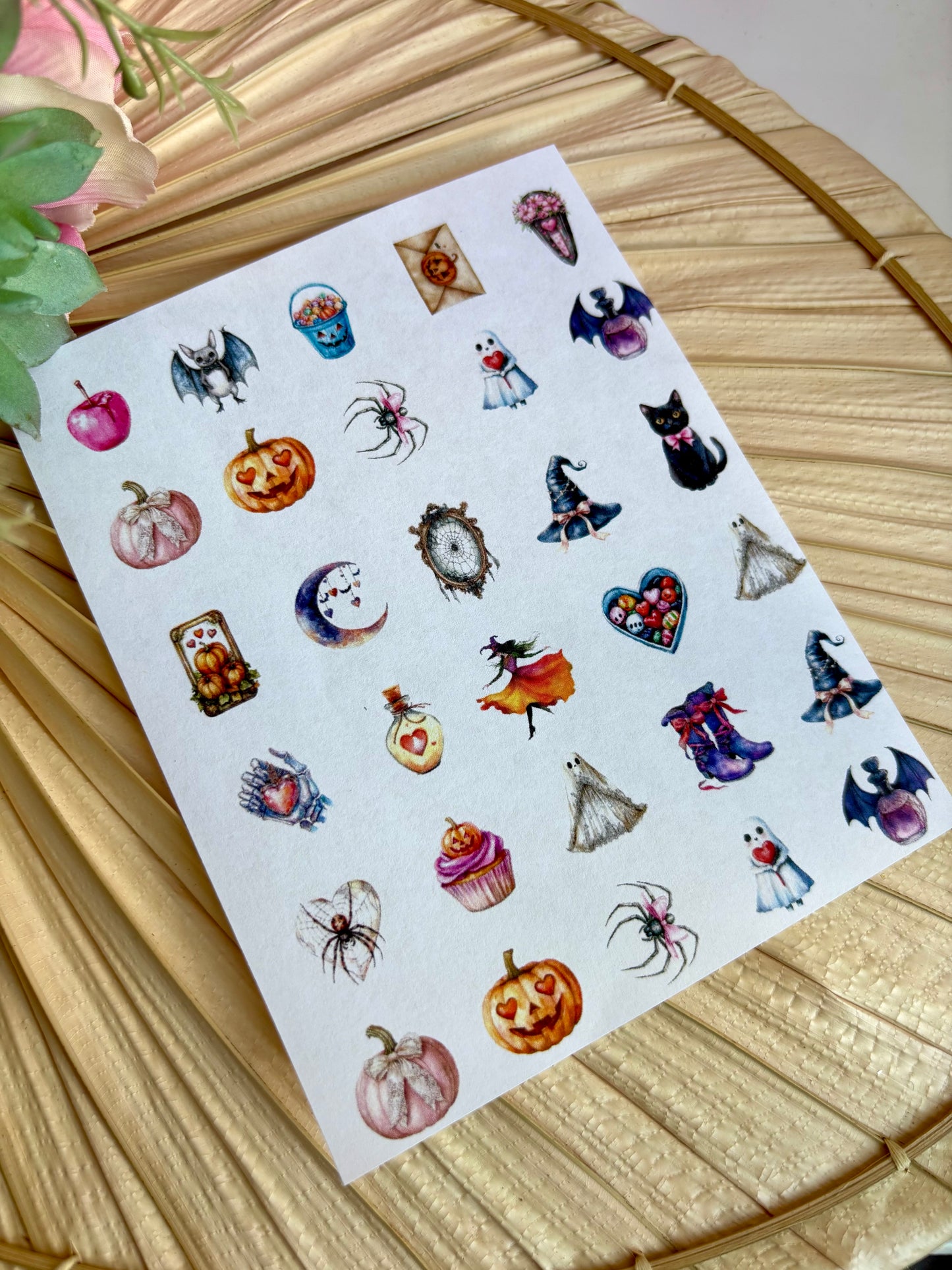 Halloween Love Charms Transfer Paper